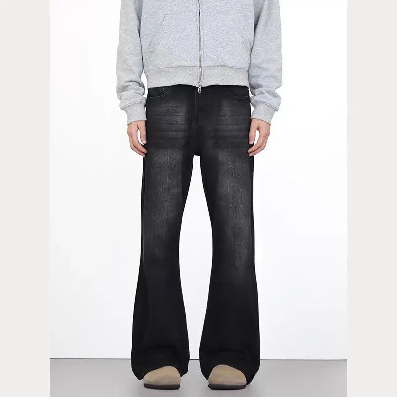 Japanese Brand Retro loose straight leg micro flared jeans Size US 32 / EU 48 - 2 Thumbnail