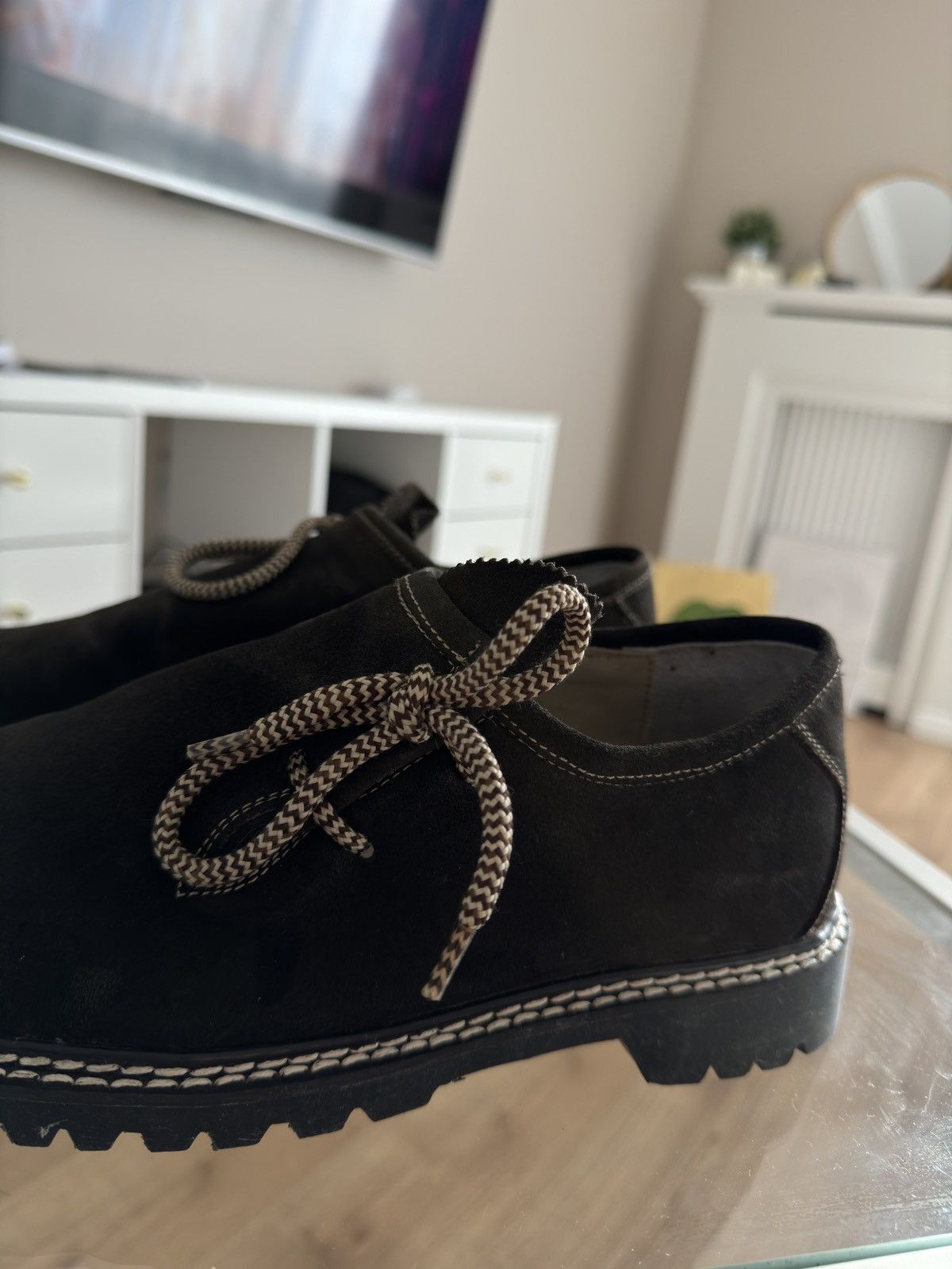 Genuine Leather × Vintage Vintage Almsach cynthia suede classic brown leather Size US 8 / EU 41 - 2 Thumbnail