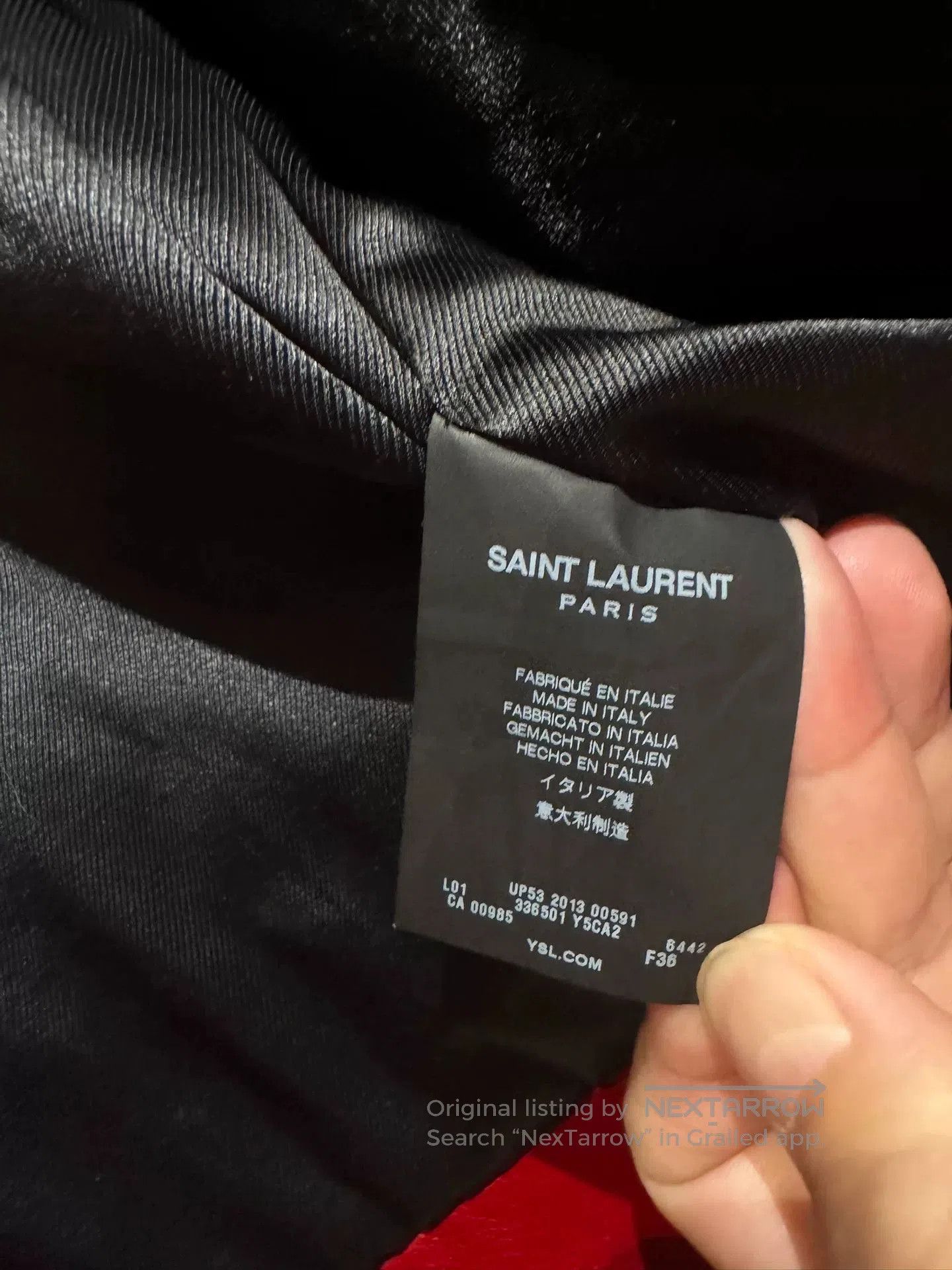 Saint Laurent Paris SAINT LAURENT Red Leather Biker Jacket. Size XS / US 0-2 / IT 36-38 - 7 Thumbnail