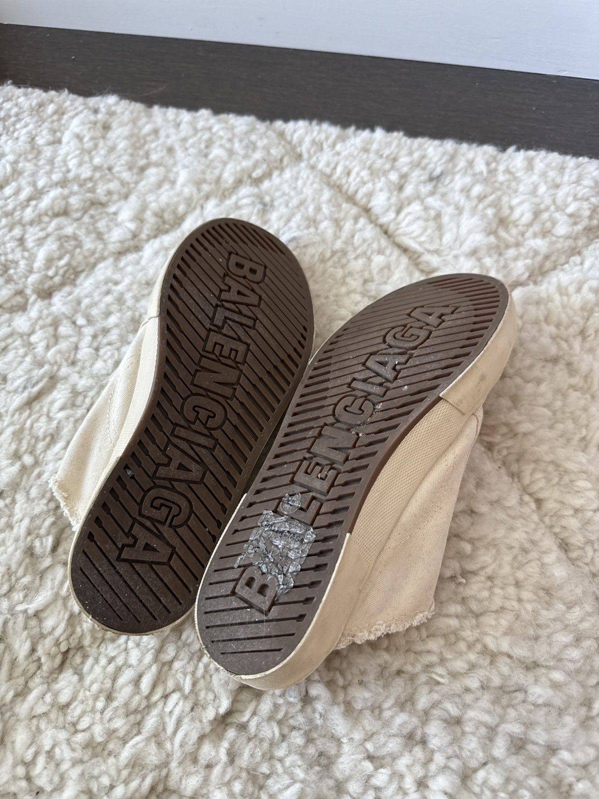 Balenciaga Balenciaga Paris Sneaker Mule – Cream/Off White Size US 5 / IT 35 - 4 Thumbnail