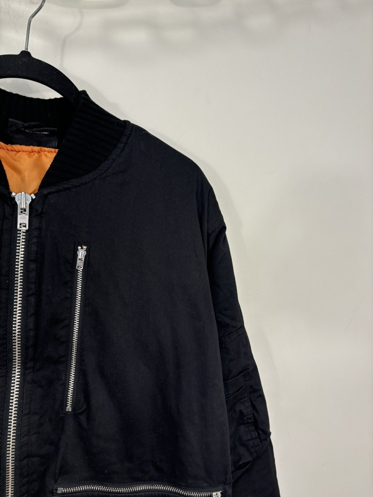 LFDY LFDY Men’s Y2K Multipocket Military Hype Black Bomber Jacket Size US S / EU 44-46 / 1 - 7 Thumbnail