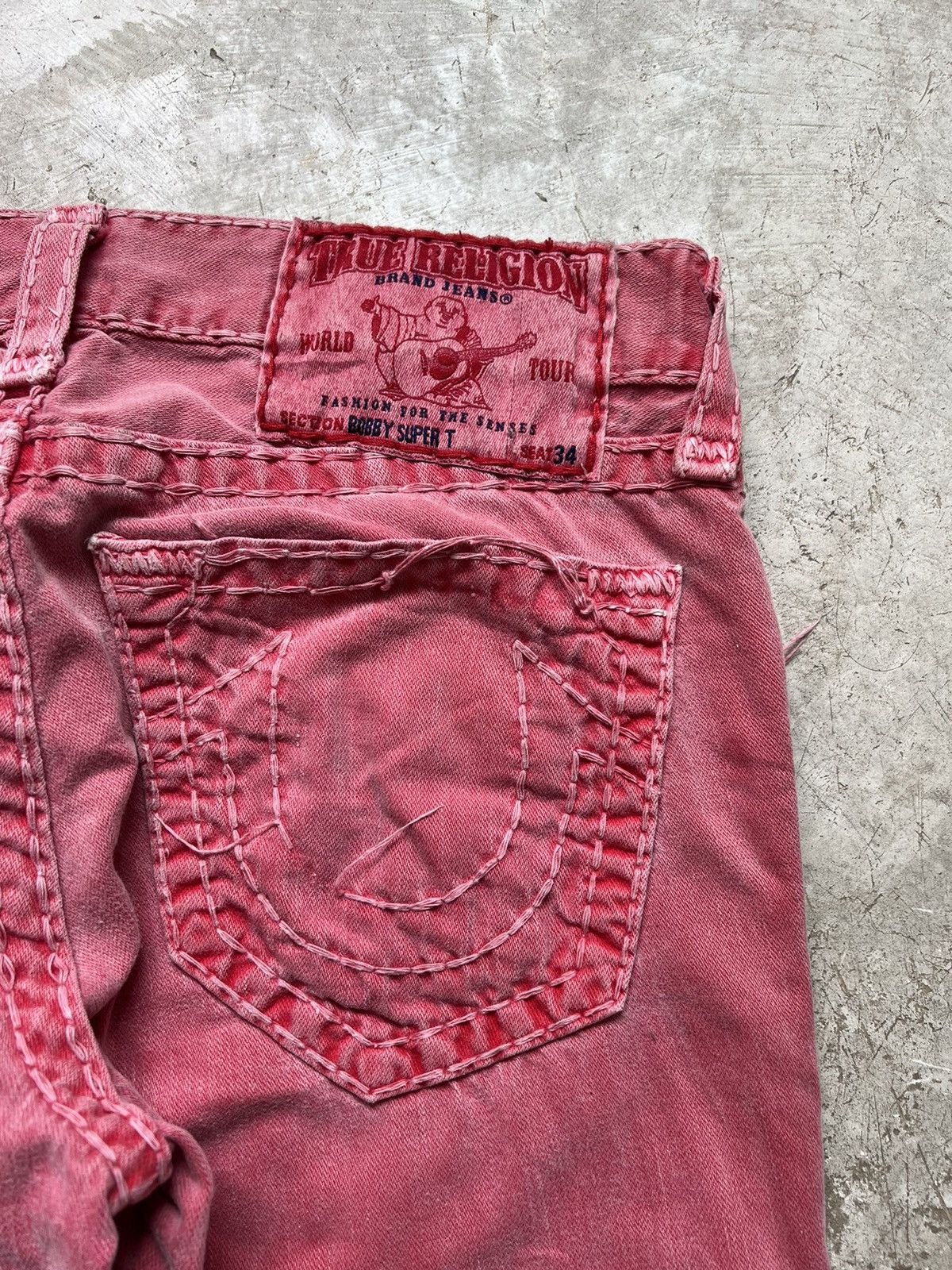 True Religion VINTAGE TRUE RELIGION BOBBY SUPER T JEANS Size US 34 / EU 50 - 10 Thumbnail