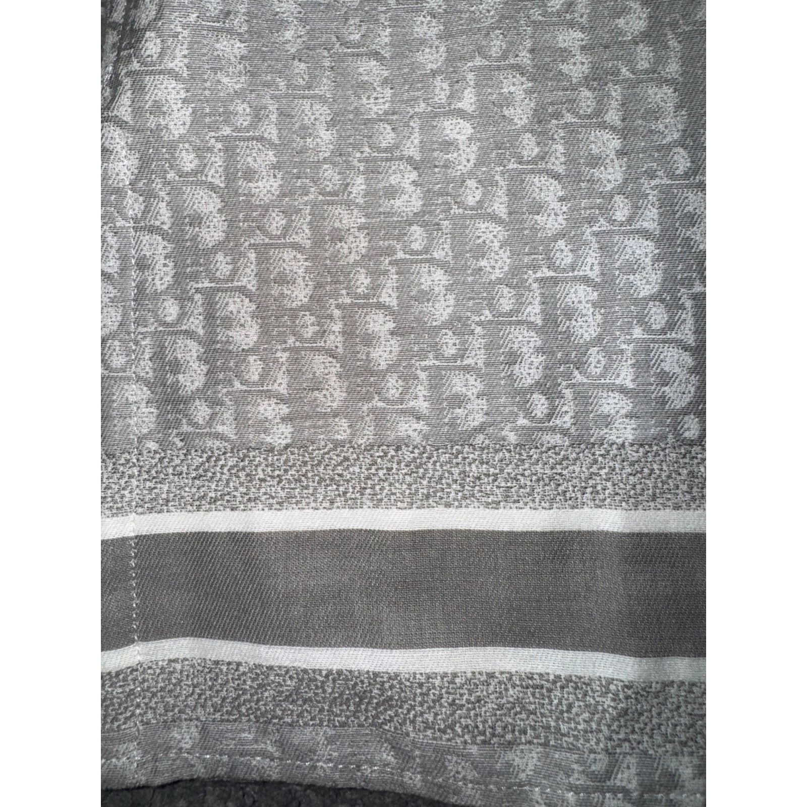 Dior Dior Oblique Grey Logo Cotton Jacquard Short Sleeve Size US M / EU 48-50 / 2 - 10 Thumbnail
