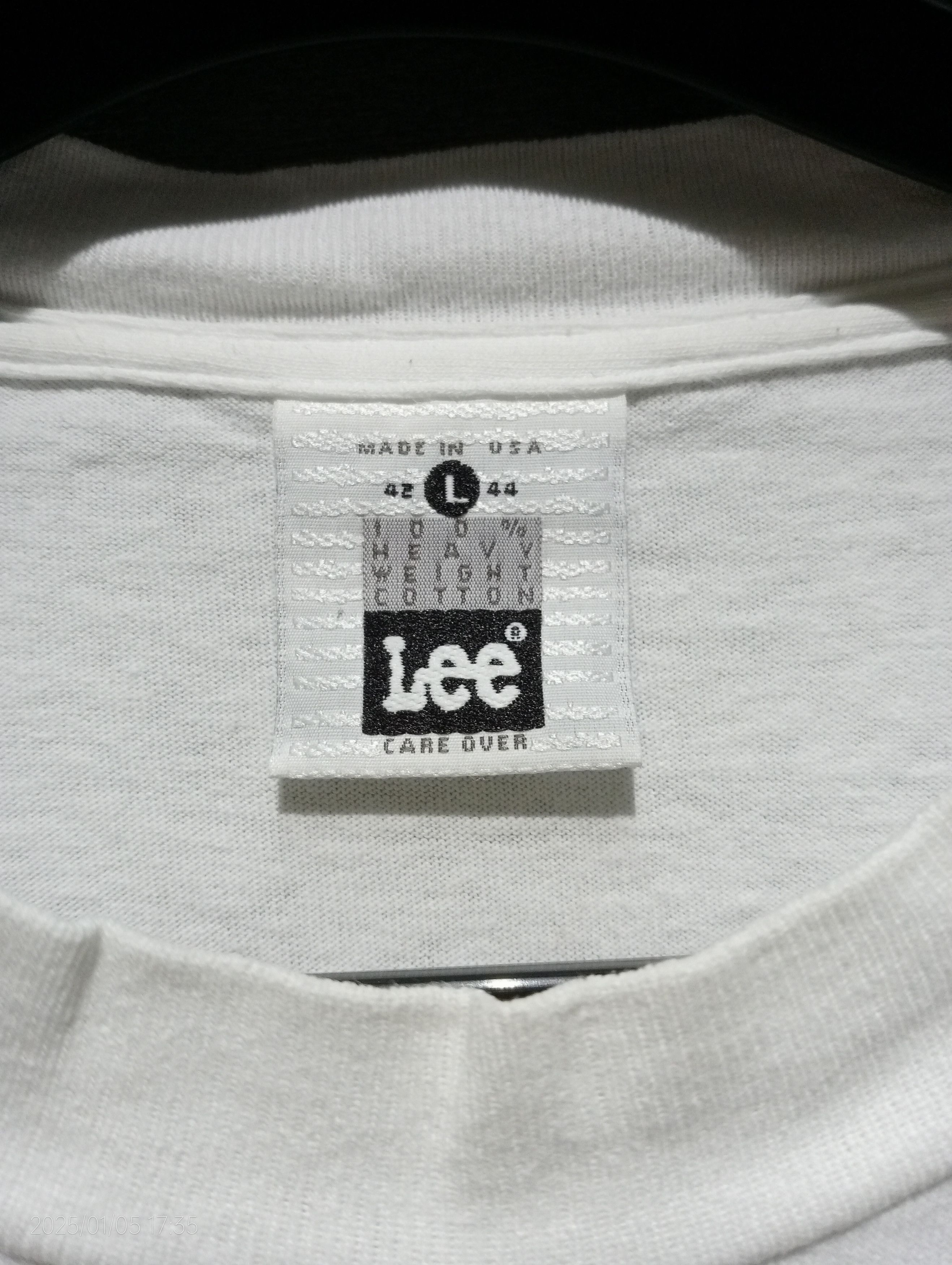 Lee Vintage '90s Lee Big Logo Tee USA (Heavy Weight Cotton) Size US L / EU 52-54 / 3 - 3 Thumbnail