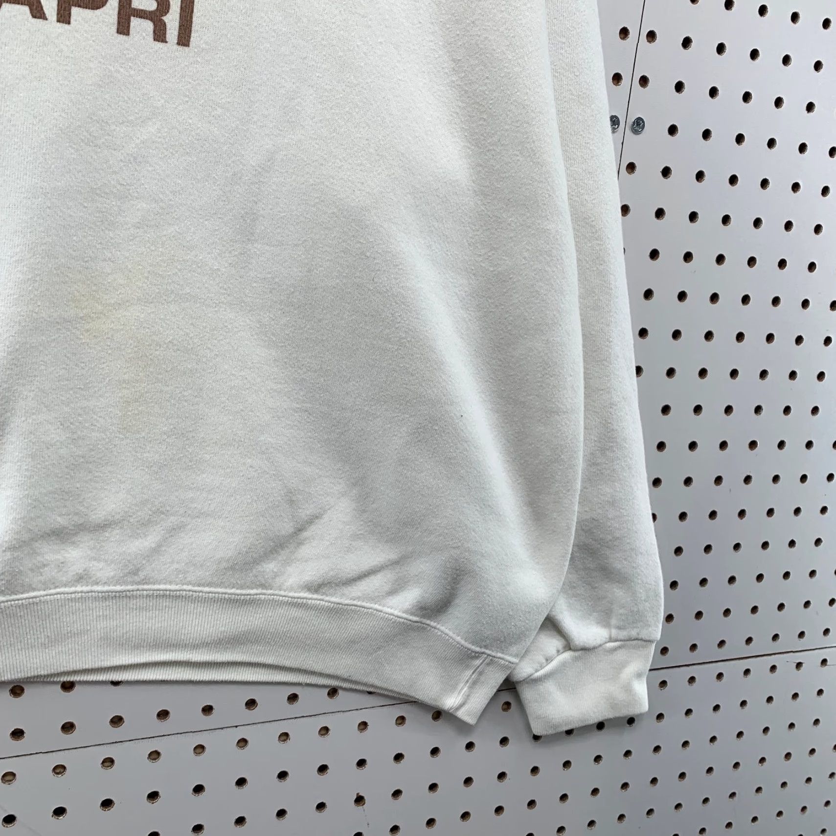 Hard Rock Cafe VINTAGE Hard Rock Cafe Capri Sweatshirt Mens XL White Fleece Crewneck Size US XL / EU 56 / 4 - 7 Thumbnail