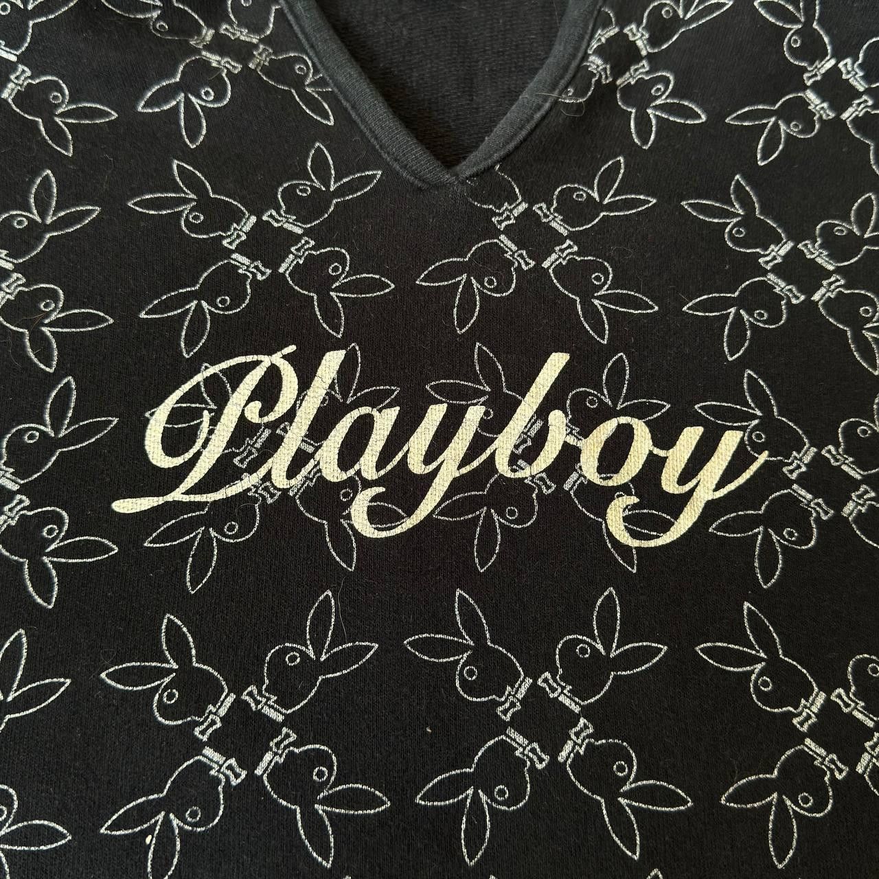 Hysteric Glamour × Japanese Brand × Playboy Y2K Playboy Vintage Iconic Glamour Monogram Logo Hoodie Size L / US 10 / IT 46 - 5 Thumbnail
