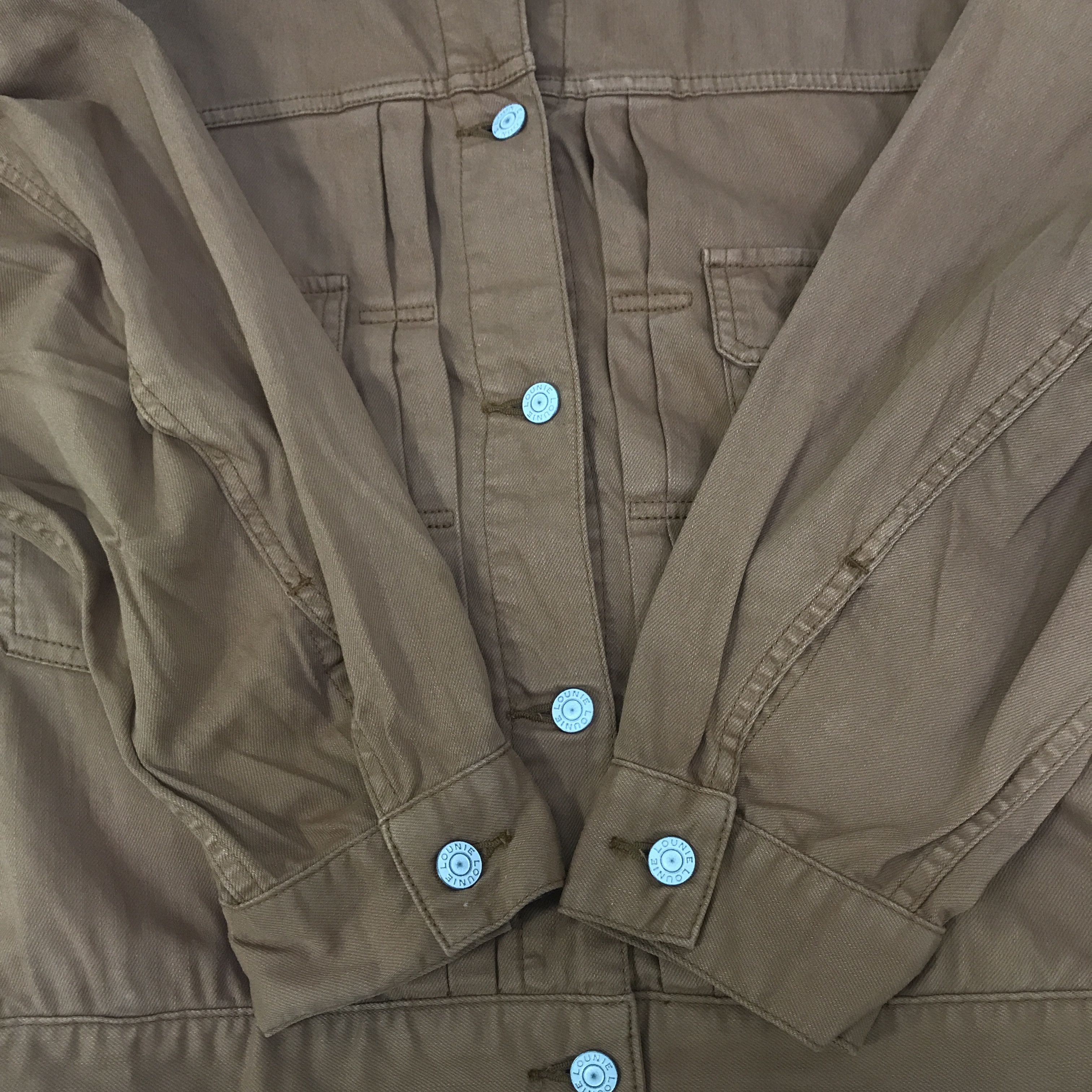 Japanese Brand Lounie Design Type 2 Pocket denim jacket K87B14 Size US L / EU 52-54 / 3 - 8 Thumbnail