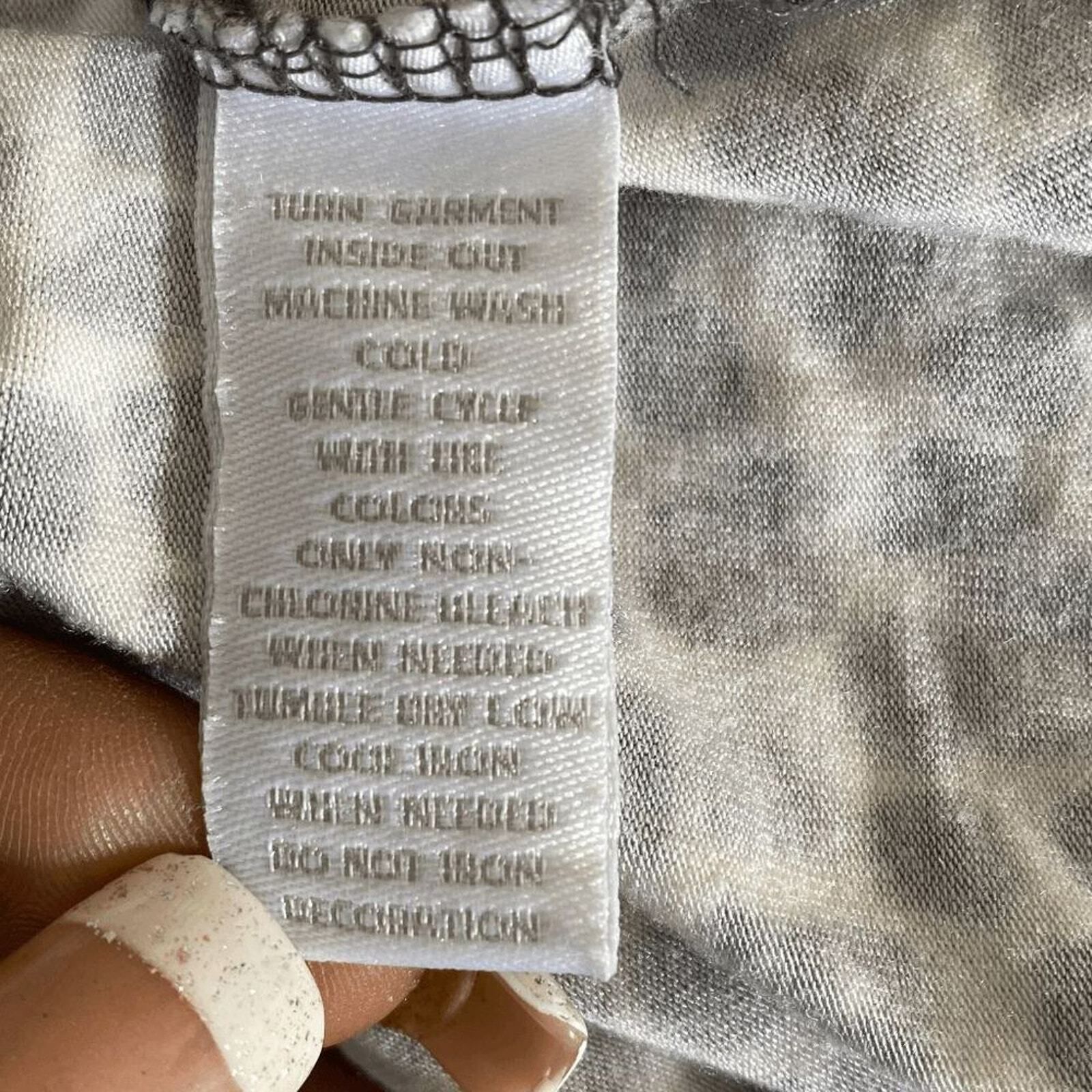Other Charter Club Women's Blouse Petite Medium White Gray Abstrac Size M / US 6-8 / IT 42-44 - 10 Thumbnail