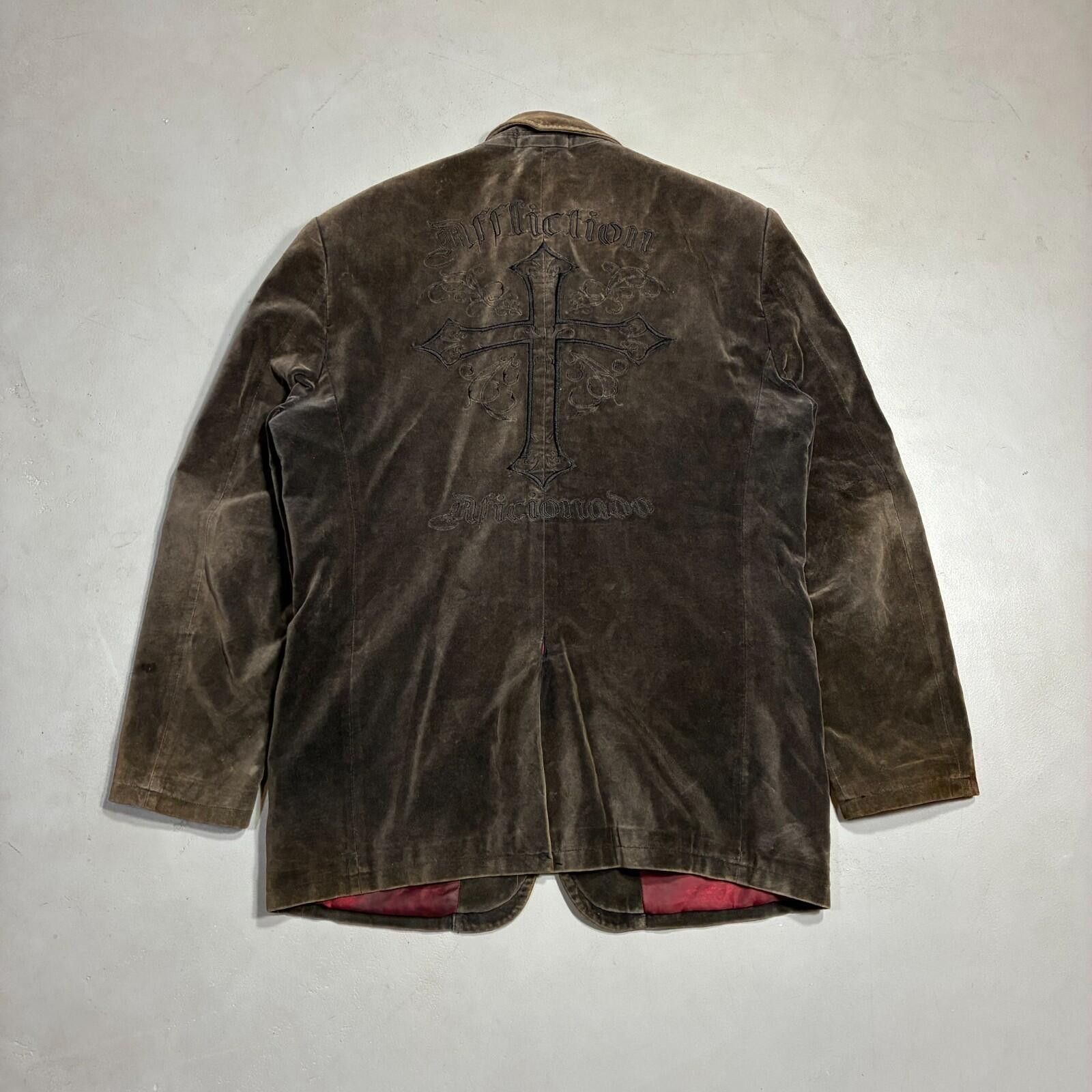 Affliction affliction red label velvet blazer brown Y2K Size US L / EU 52-54 / 3 - 2 Thumbnail