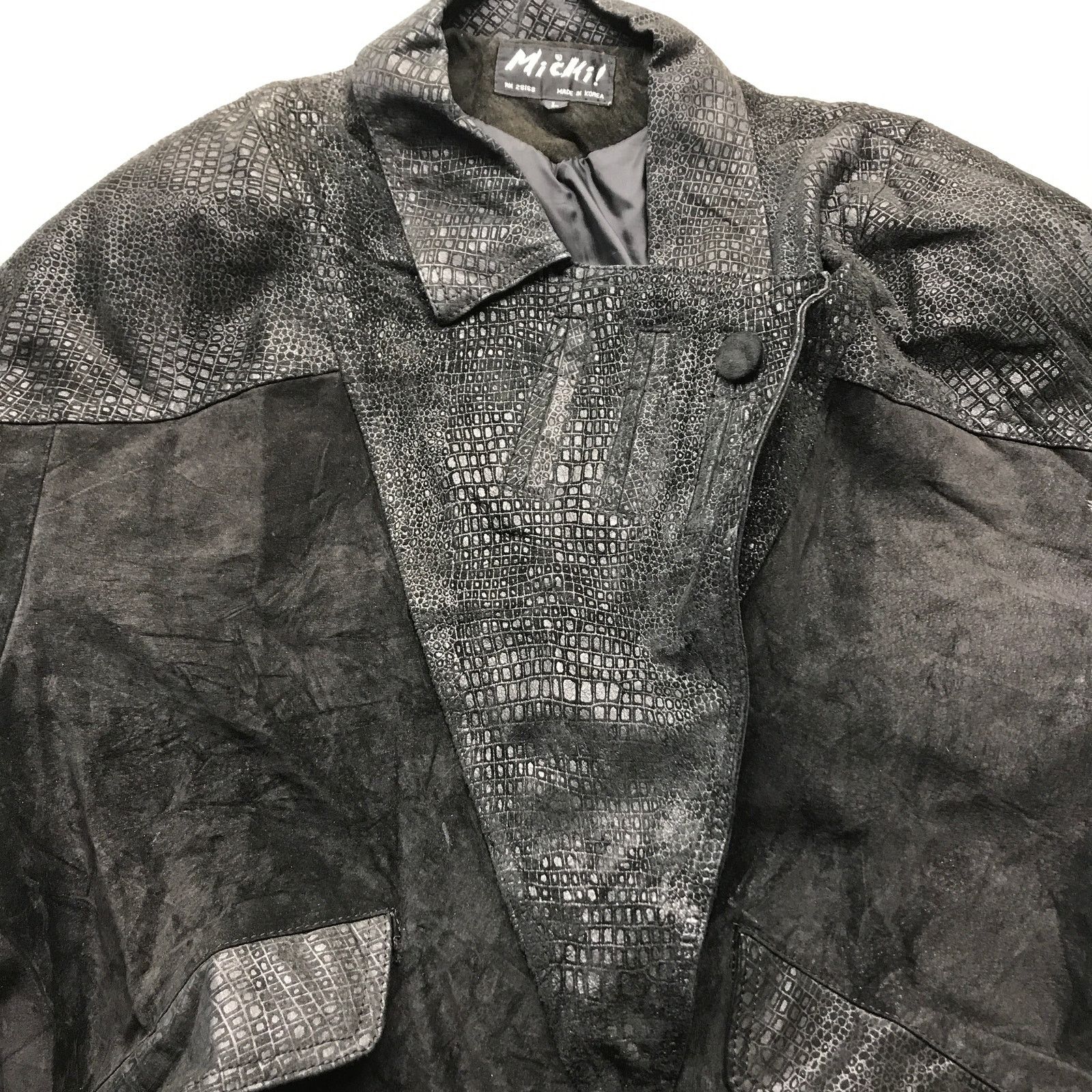 Other Vintage Micki Genuine Leather Suede Jacket Womens L Black Size L / US 10 / IT 46 - 12 Thumbnail