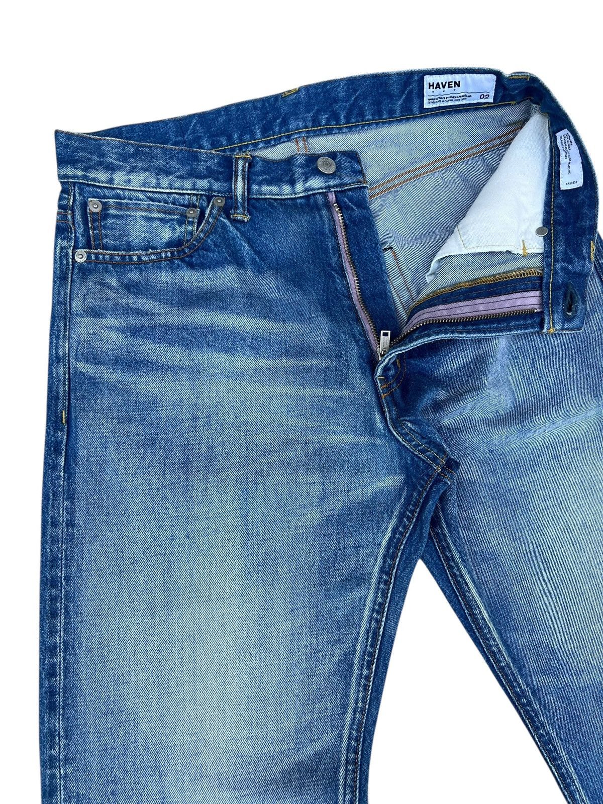 Fabric Brand & Co. HAVEN MFG Japan Blue Denim Selvedge Jeans Size US 31 - 8 Thumbnail