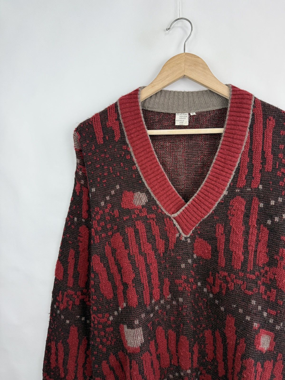 Carlo Colucci 🇺🇸 Vintage 90s Archive Avant-Garde Y2K Sweater Retro Rare Size US L / EU 52-54 / 3 - 2 Thumbnail