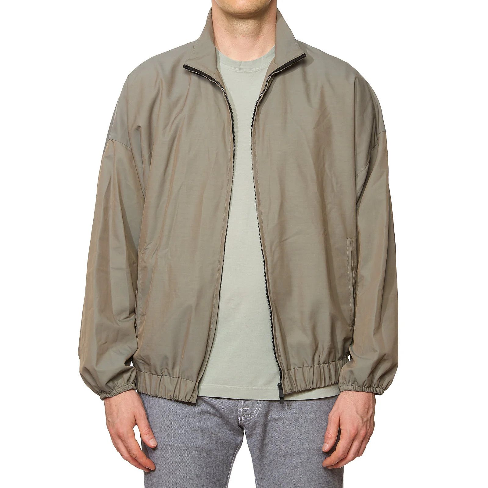 Fear of God FEAR OF GOD "Eternal" Gray Dusty Concrete Zip Track Jacket Size US L / EU 52-54 / 3 - 4 Thumbnail