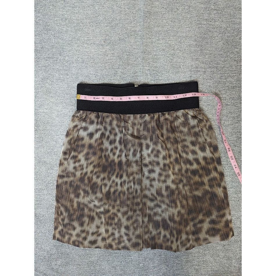 Veronica Beard Pull on silk mini skirt cheetah print | sz 1 XXS Size 24" / US 00 / IT 34 - 10 Thumbnail