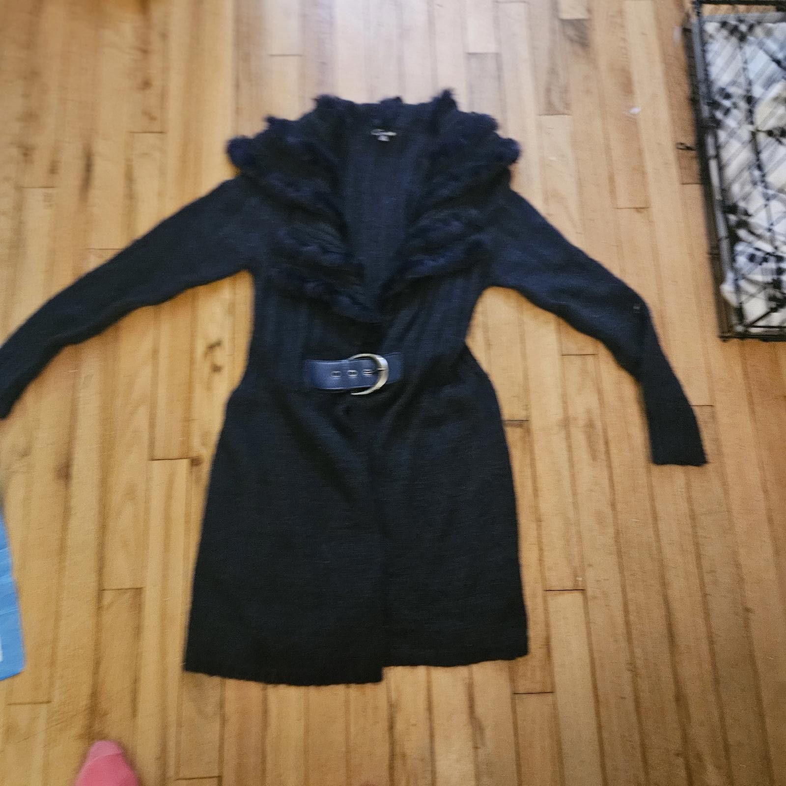 Designer Cecile Women's Elegant Cardigan with Belt Sz Med Size M / US 6-8 / IT 42-44 - 1 Thumbnail