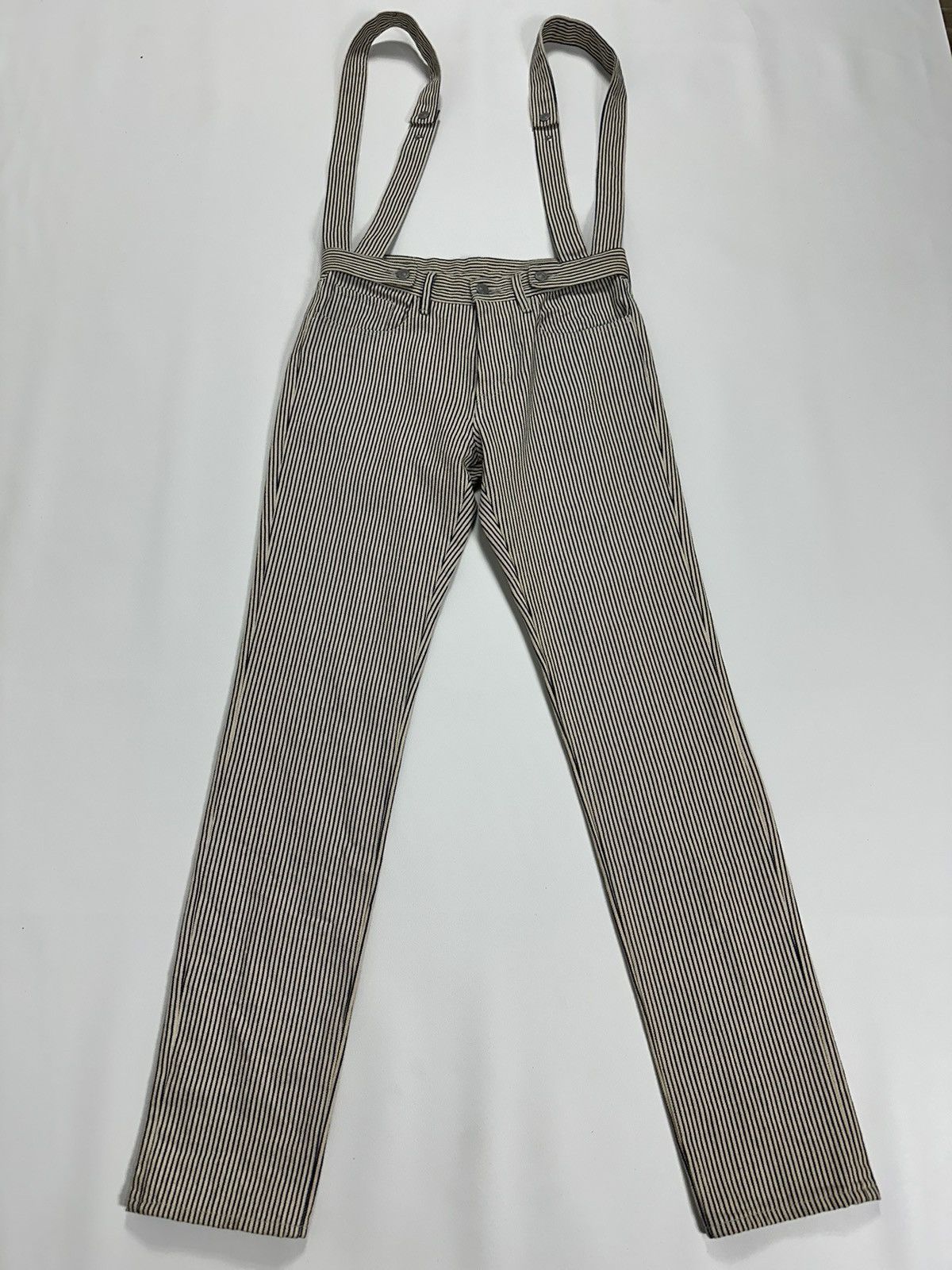 Kim Jones Kim Jones x GU Stripe Detachable Suspender Pants Size US 29 - 1 Thumbnail