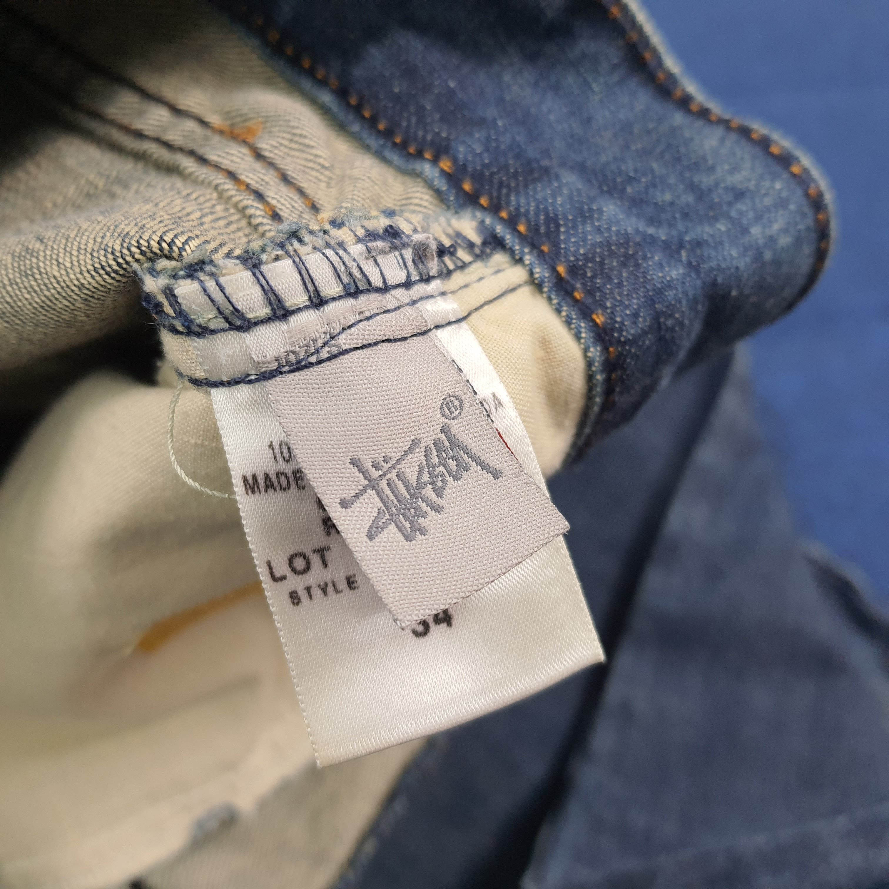 Stussy Vintage Stussy Streetwear Custom Logo Jeans C297N3 Size US 34 / EU 50 - 9 Thumbnail