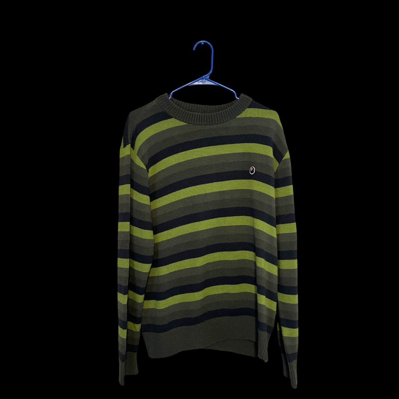 Bape Vintage Bape by A Bathing Ape Ribbed Stripe Knit Tee Size US M / EU 48-50 / 2 - 1 Thumbnail
