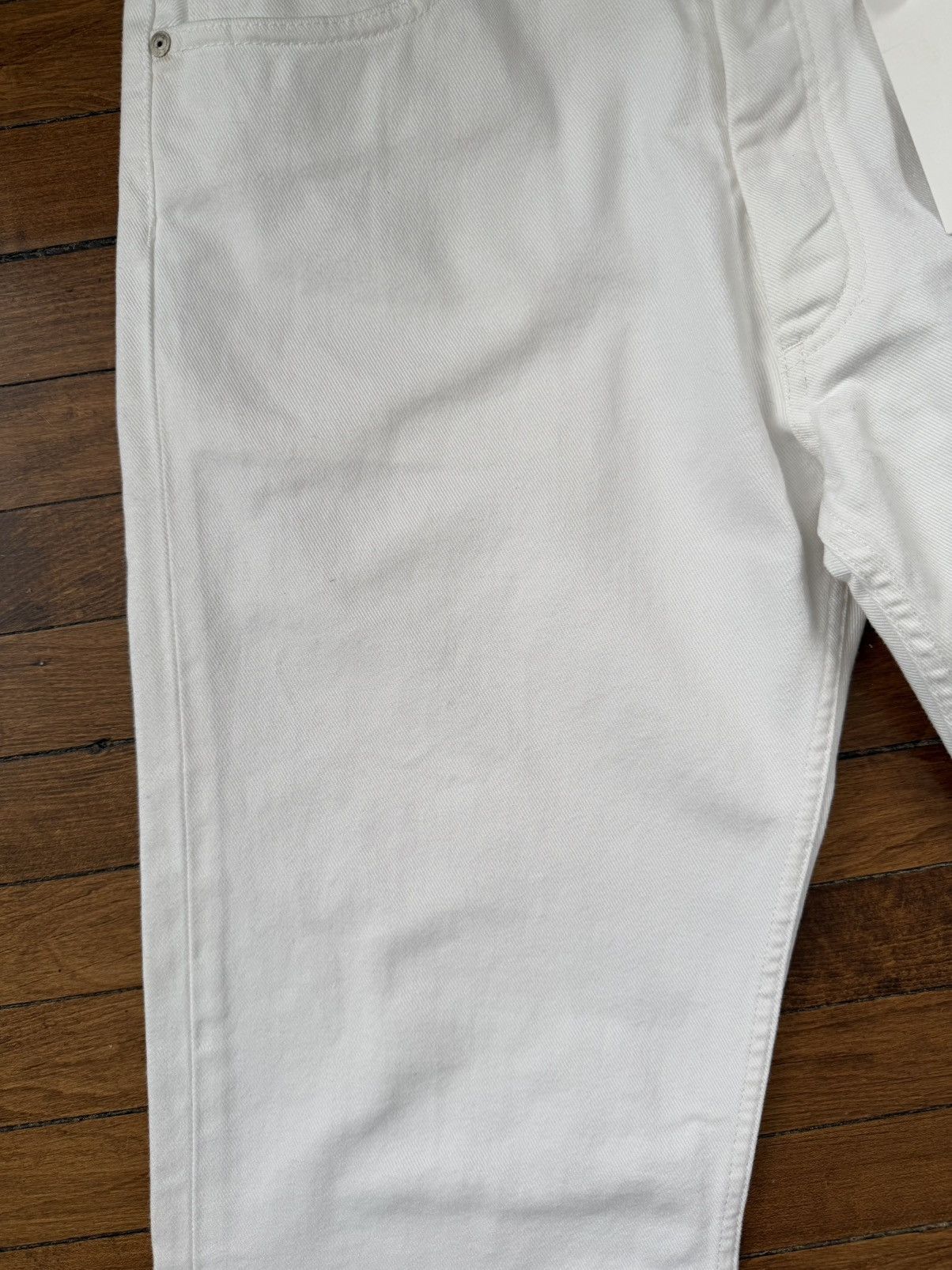 Maison Margiela AW23 Line 10 white denim jeans, size 34, made in Italy Size US 34 / EU 50 - 5 Thumbnail