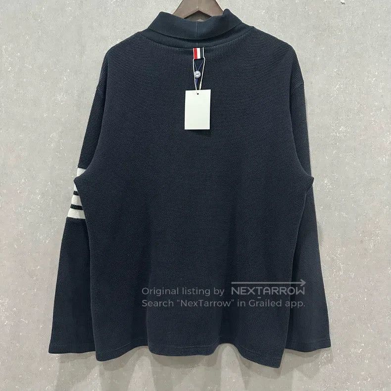 Thom Browne Thom Browne Blue cardigan Size US XL / EU 56 / 4 - 2 Thumbnail