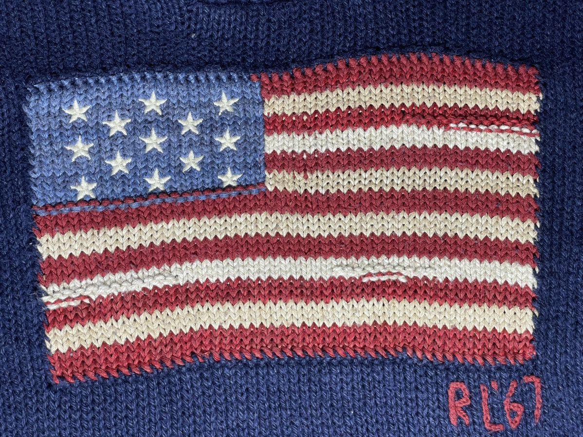 Polo Ralph Lauren RALPH LAUREN KNIT AMERICAN FLAG 🇺🇸 VINTAGE RARE Size US S / EU 44-46 / 1 - 5 Thumbnail