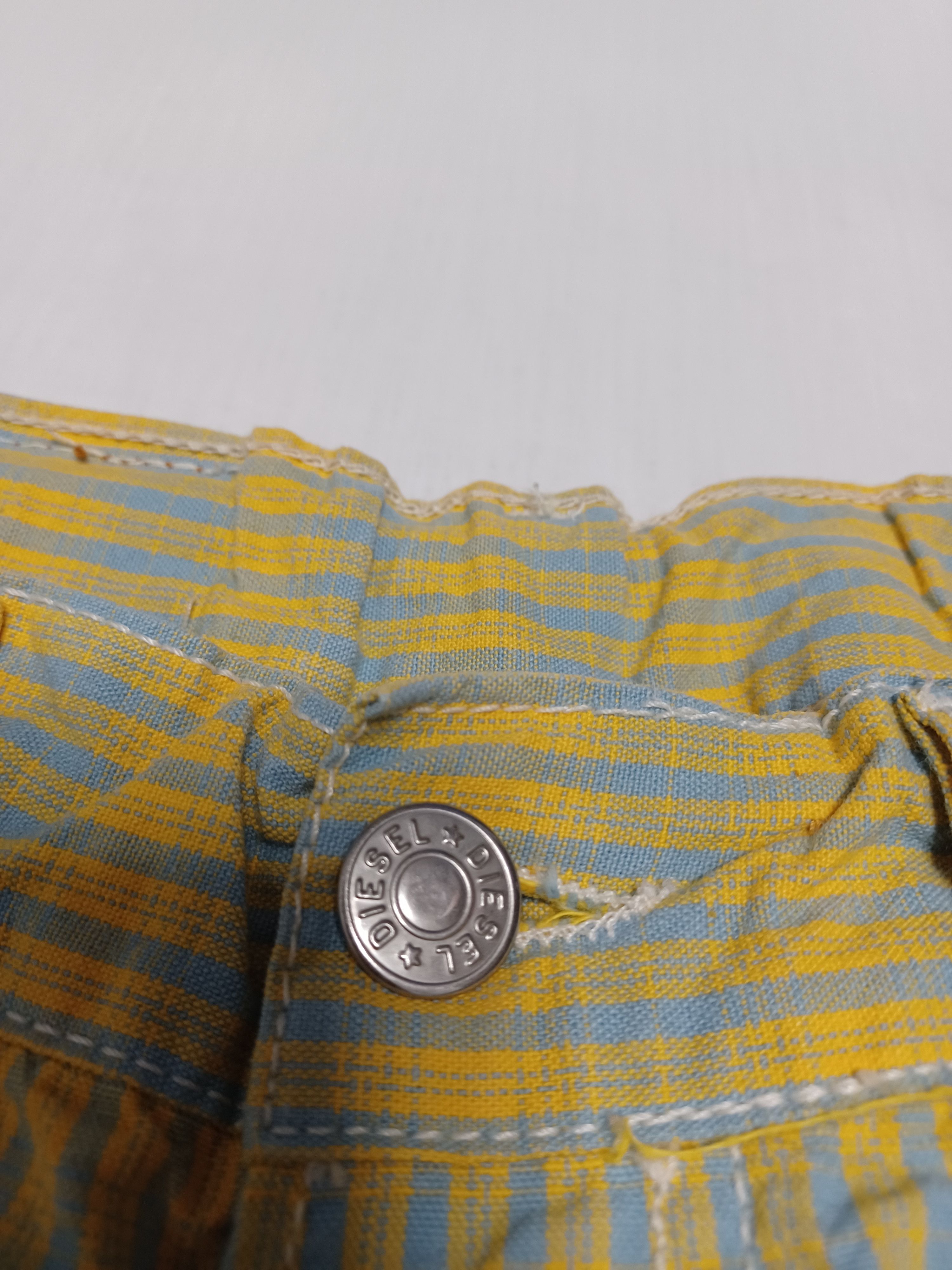 Diesel Diesel vintage 2002 y2k blue-yellow pants denim Size US 33 - 5 Thumbnail