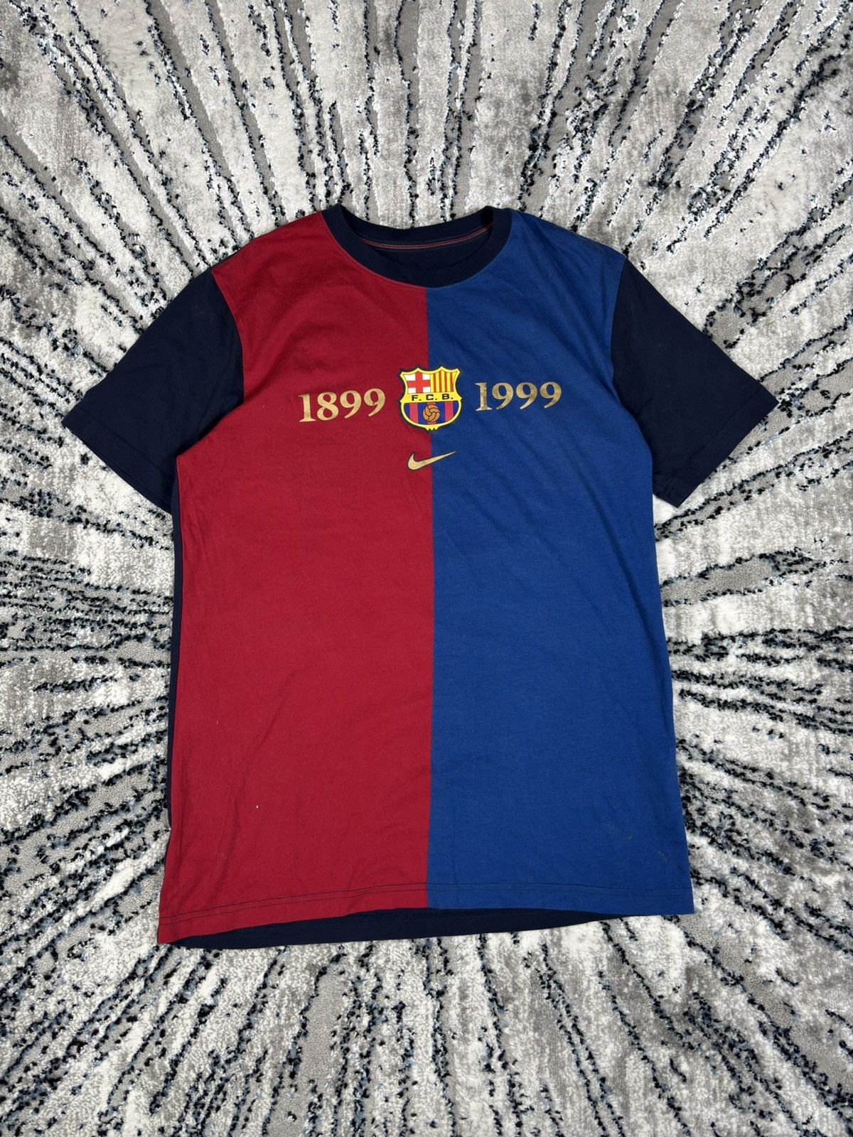 Nike Vintage Nike Barcelona 1999 soccer jersey drip drill opium Size US L / EU 52-54 / 3 - 1 Thumbnail
