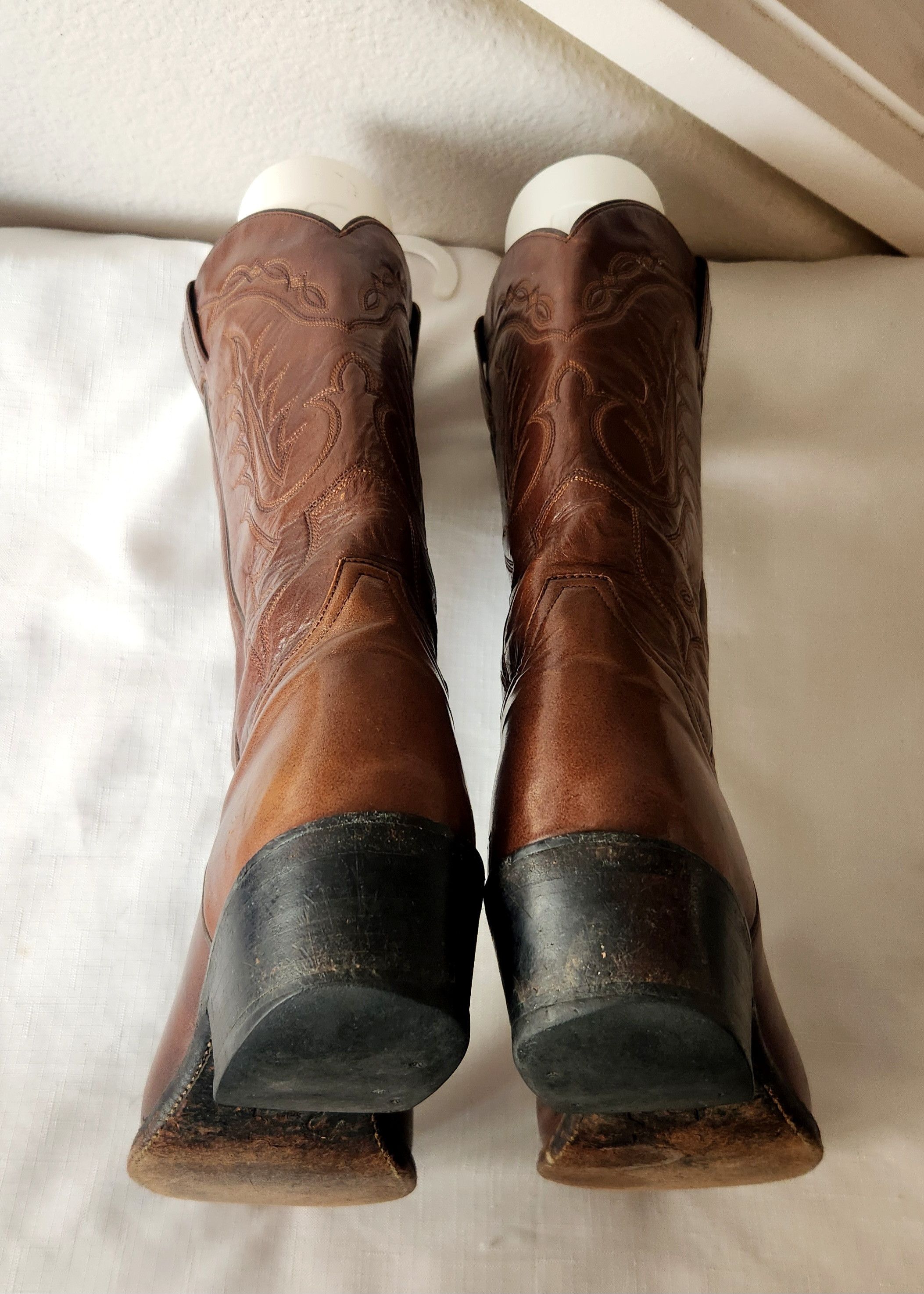 Tony Lama Tony Lama Boots Mens Size 8 EE Brown Leather Western Cowboy Size US 8.5 / EU 41-42 - 10 Thumbnail