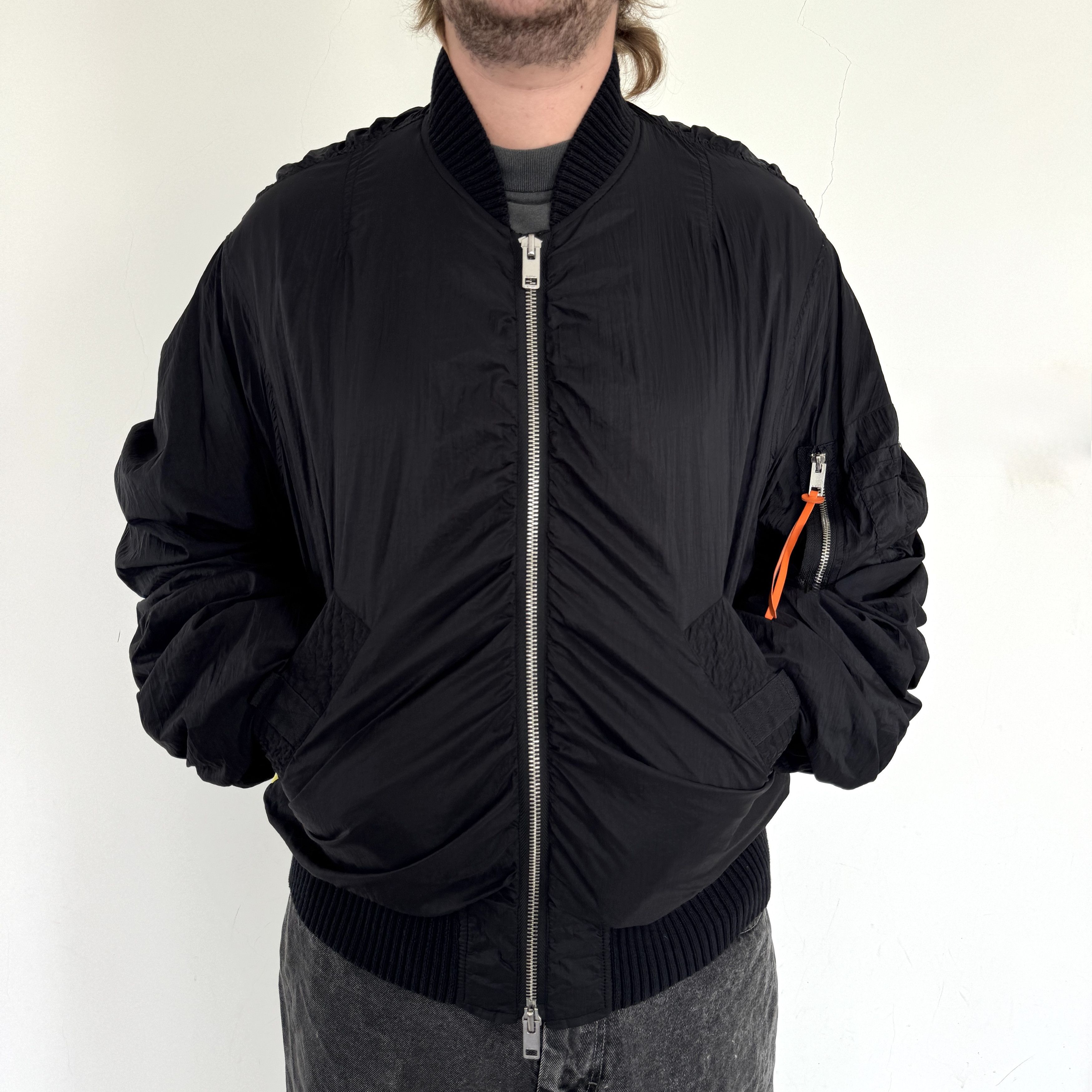 Diesel Diesel × Silence in Noise Oversized Bomber Jacket Size US L / EU 52-54 / 3 - 10 Thumbnail