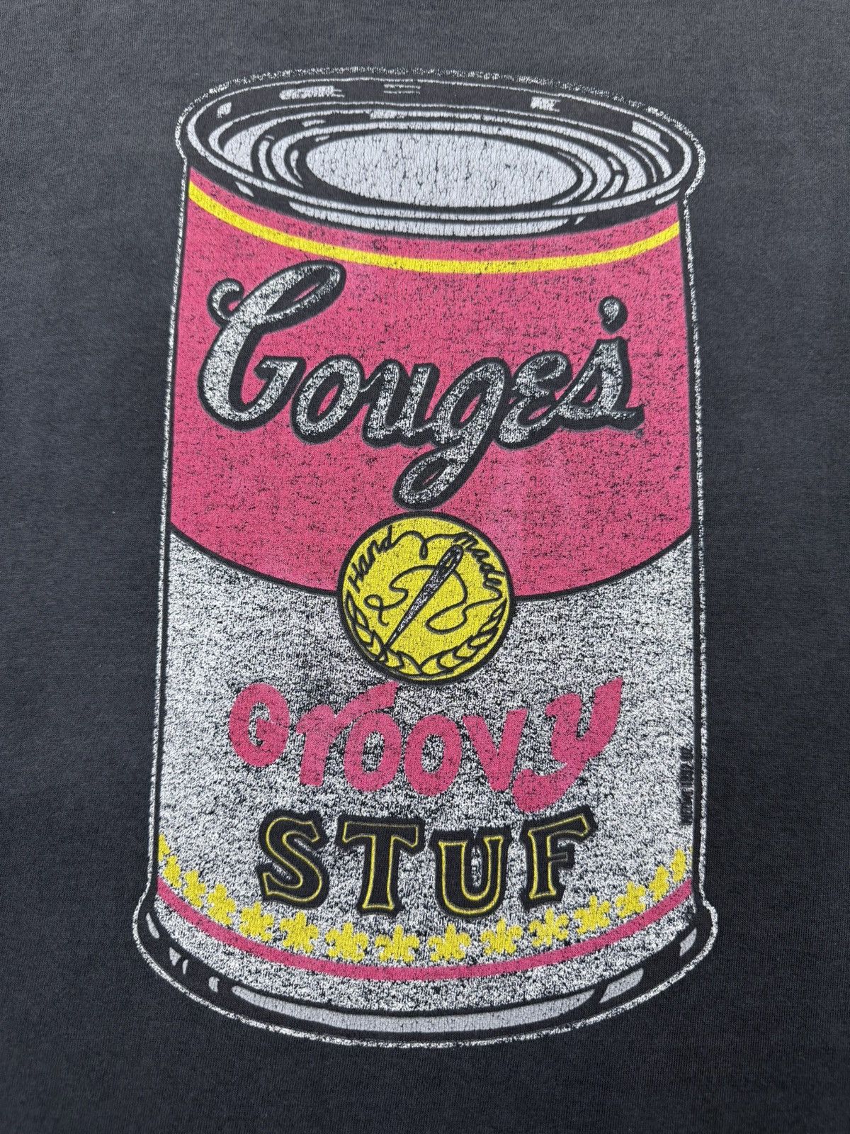 Santa Cruz Skateboards Vintage RARE OG 1992 Gouge Skateboard Sunfaded/Distress Tee Size US L / EU 52-54 / 3 - 6 Thumbnail