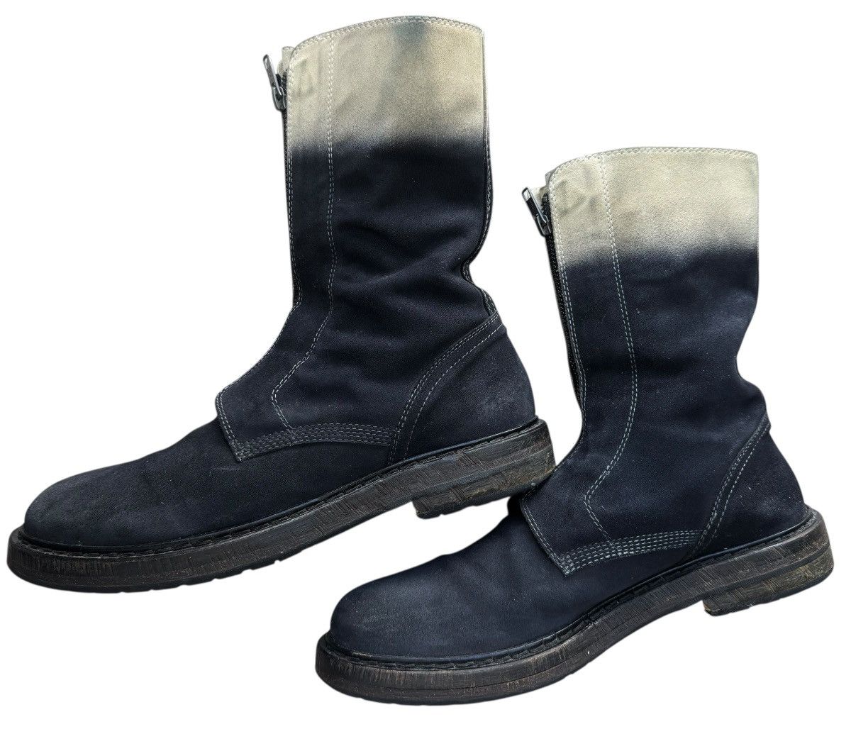 Ann Demeulemeester Ann Demeulemeester fw12 gradient dye double zipper Size US 9 / EU 42 - 10 Thumbnail