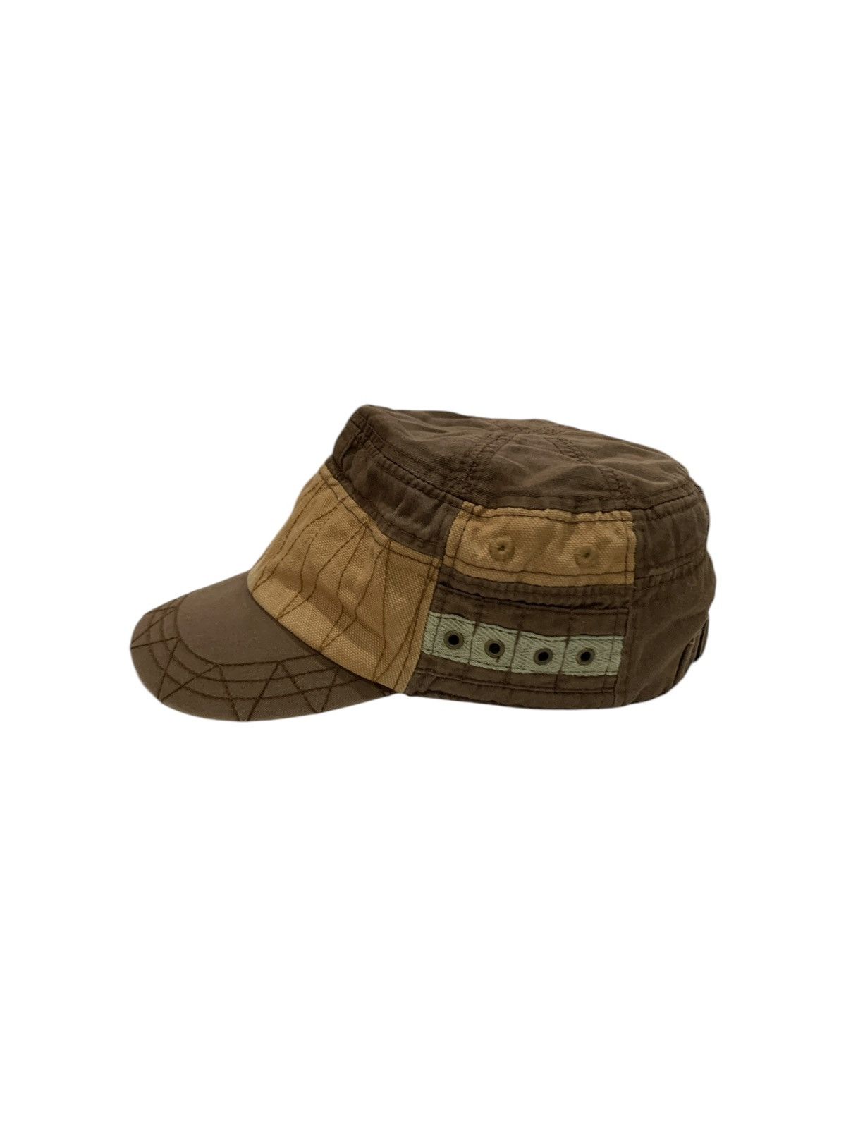 If Six Was Nine 2000s Japanese Brand Military Patch Work Cadet Hat Size ONE SIZE - 1 Thumbnail