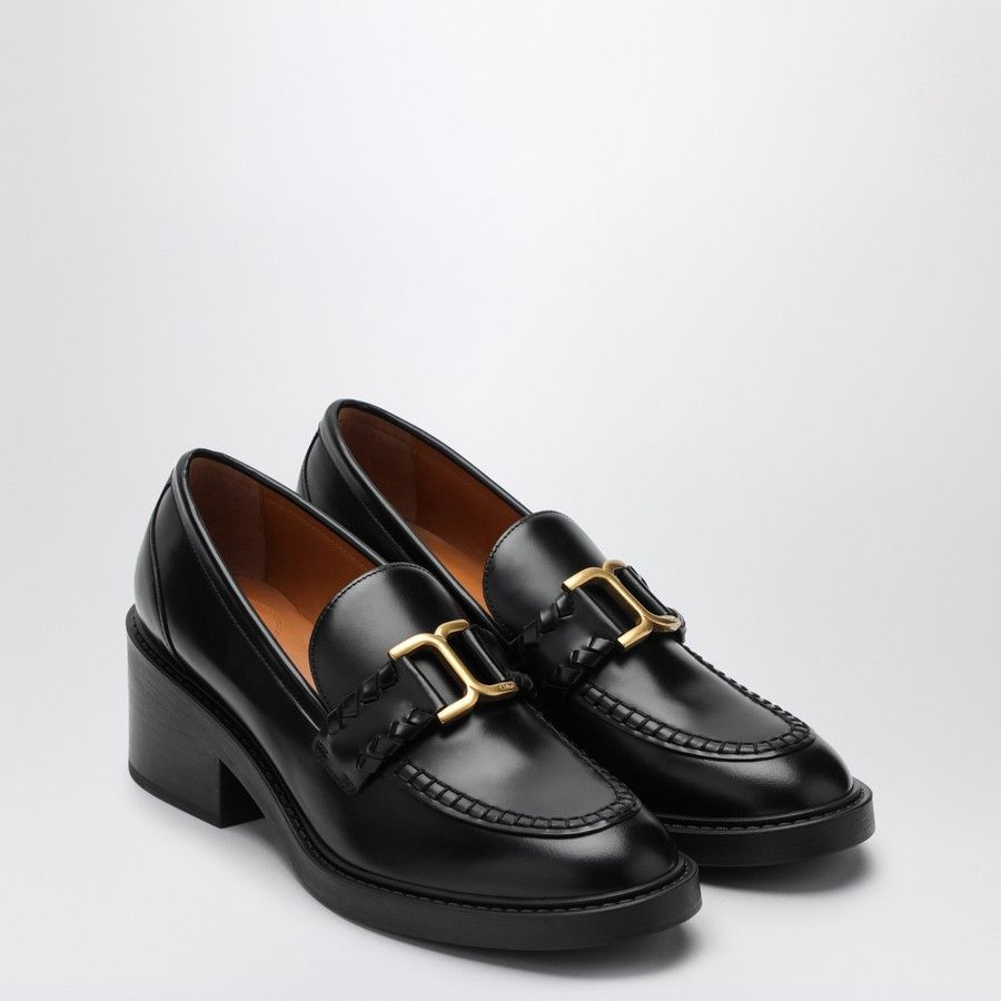 Chloe o1d2blof0824 Loafers in Black Size US 7 / IT 37 - 2 Thumbnail