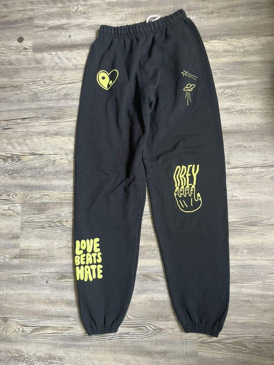 Obey Black Obey Graphic Sweatpants Size S Men’s Size US 29 - 1 Thumbnail
