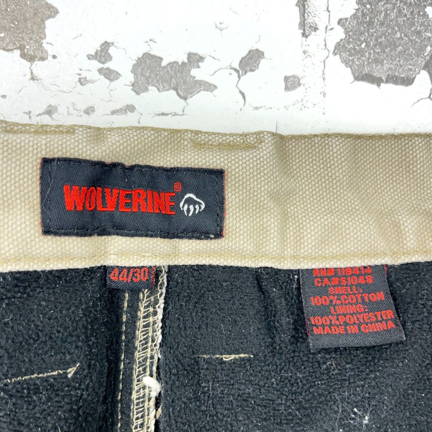 Vintage Wolverine Pants Men 44x30 Tan Carpenter Duck Canvas Quilt Lined Stains Vintage Size US 44 / EU 60 - 4 Thumbnail