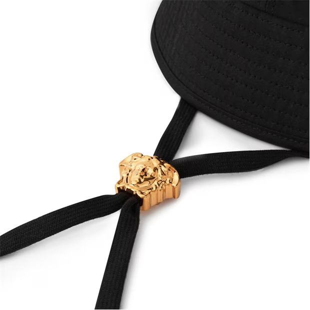 Versace o1g2r1mq0824 Size: M / Medusa Bucket Hat in Black Size ONE SIZE - 4 Thumbnail