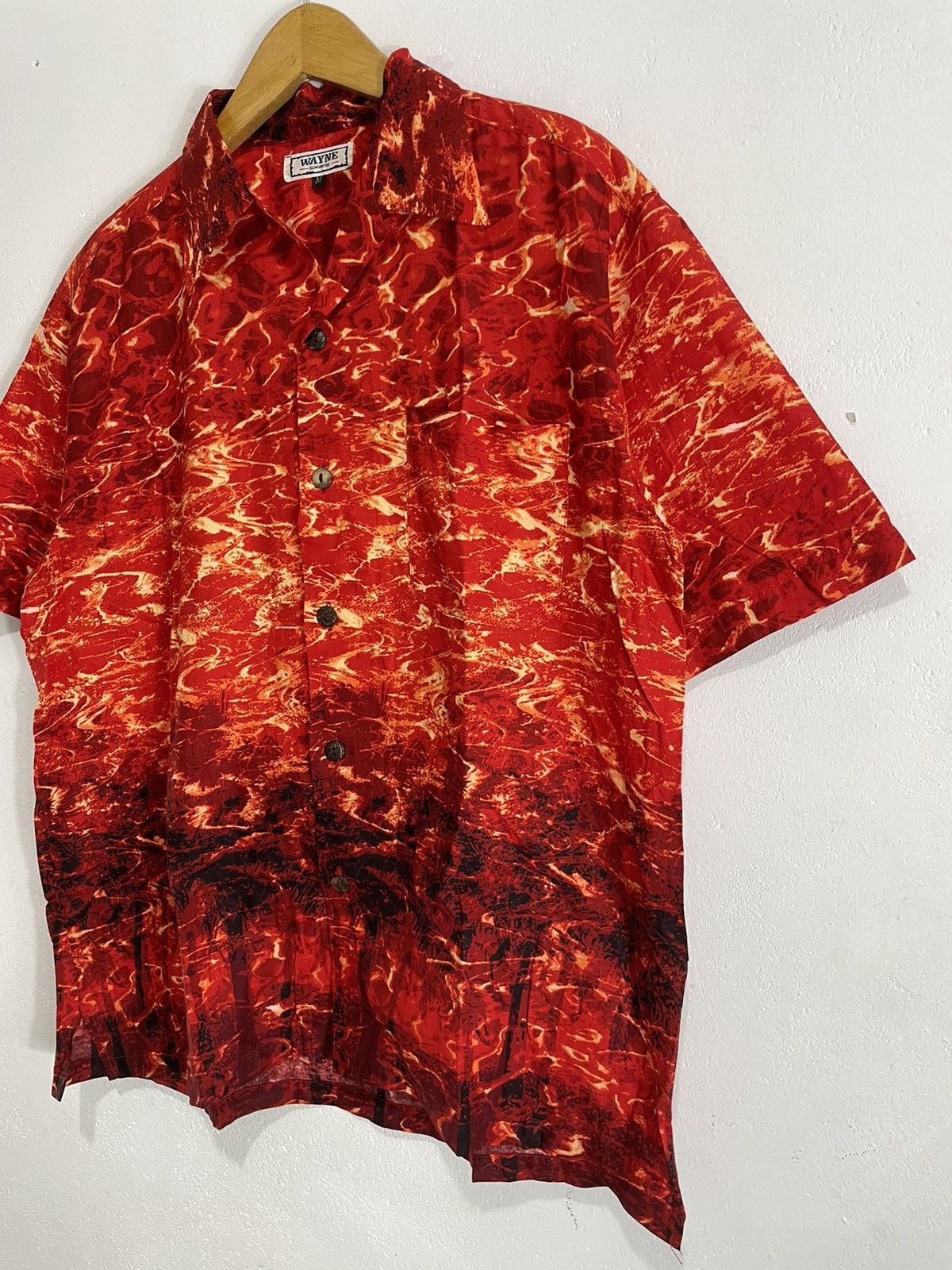 Japanese Brand Vintage Burning Flames Hawaii Shirt Size US M / EU 48-50 / 2 - 2 Thumbnail
