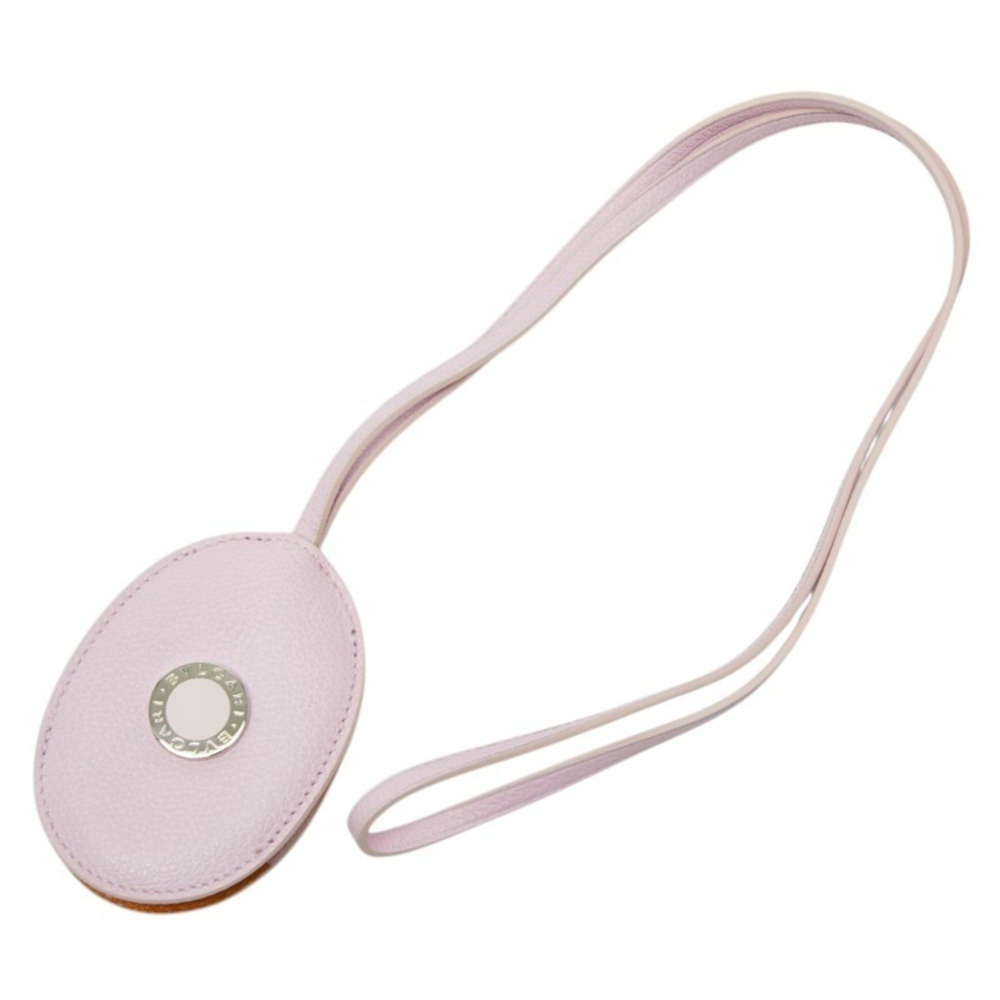 Bvlgari BVLGARI Crochet Key Ring Neck Holder Pink Leather Women's Size ONE SIZE - 1 Thumbnail