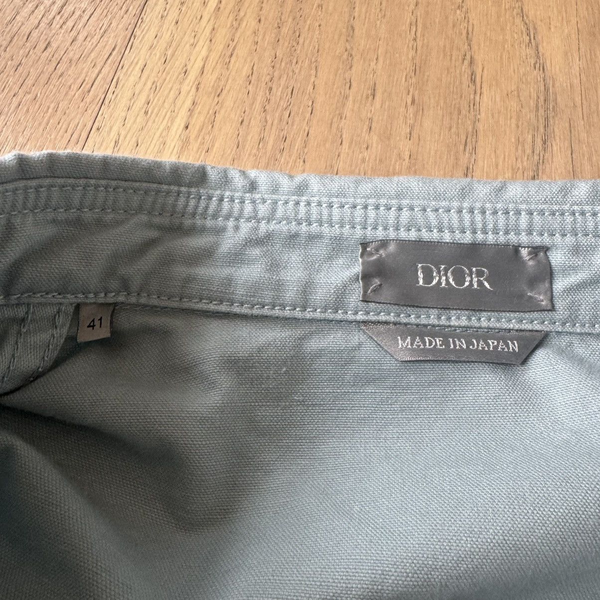 Dior Dior - Logo Embroidered Long-Sleeve Shirt - Mint / Grey Size US L / EU 52-54 / 3 - 9 Thumbnail