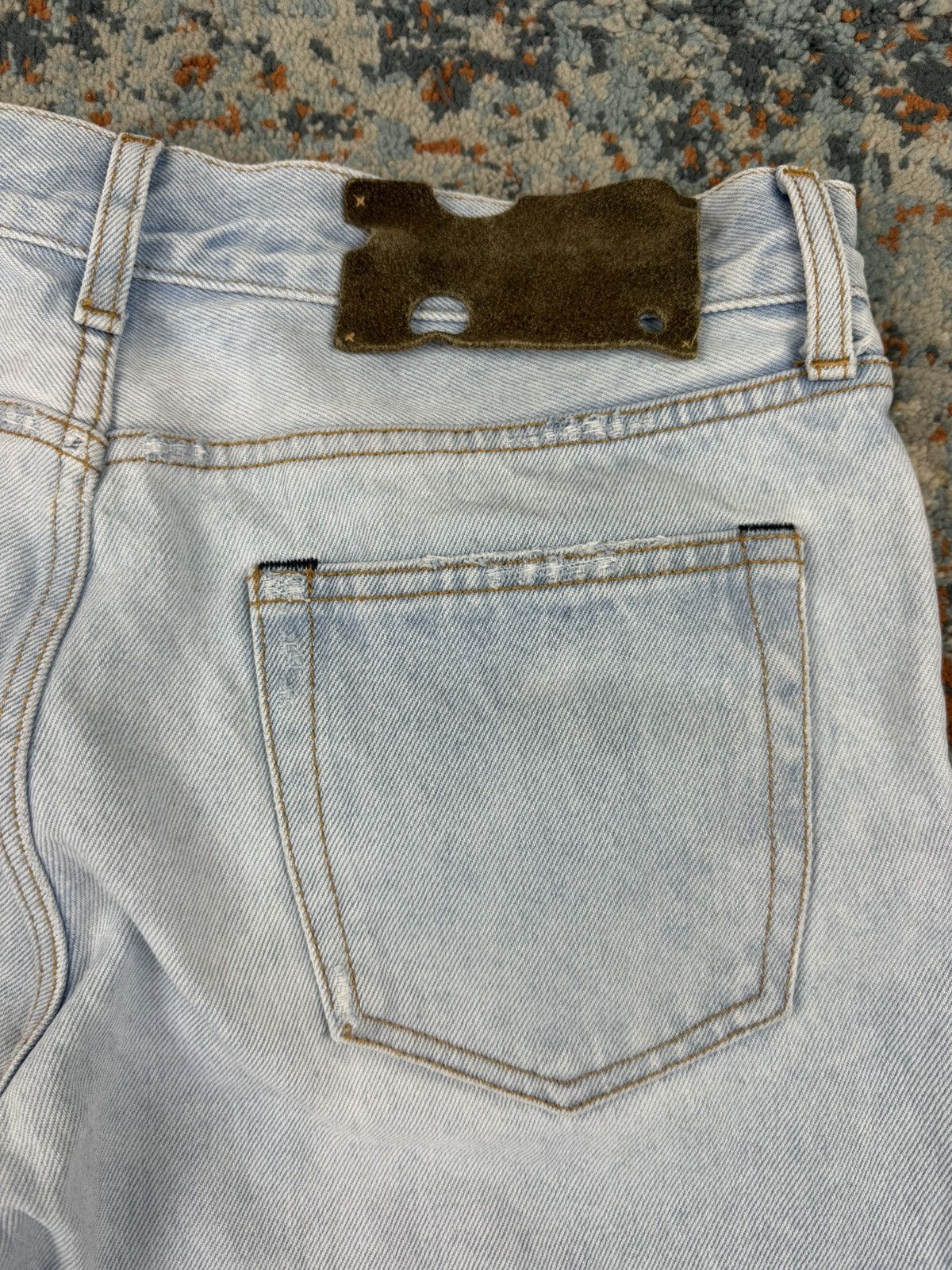Off-White Off-White corp distress skinny light washed denim Size US 32 / EU 48 - 8 Thumbnail