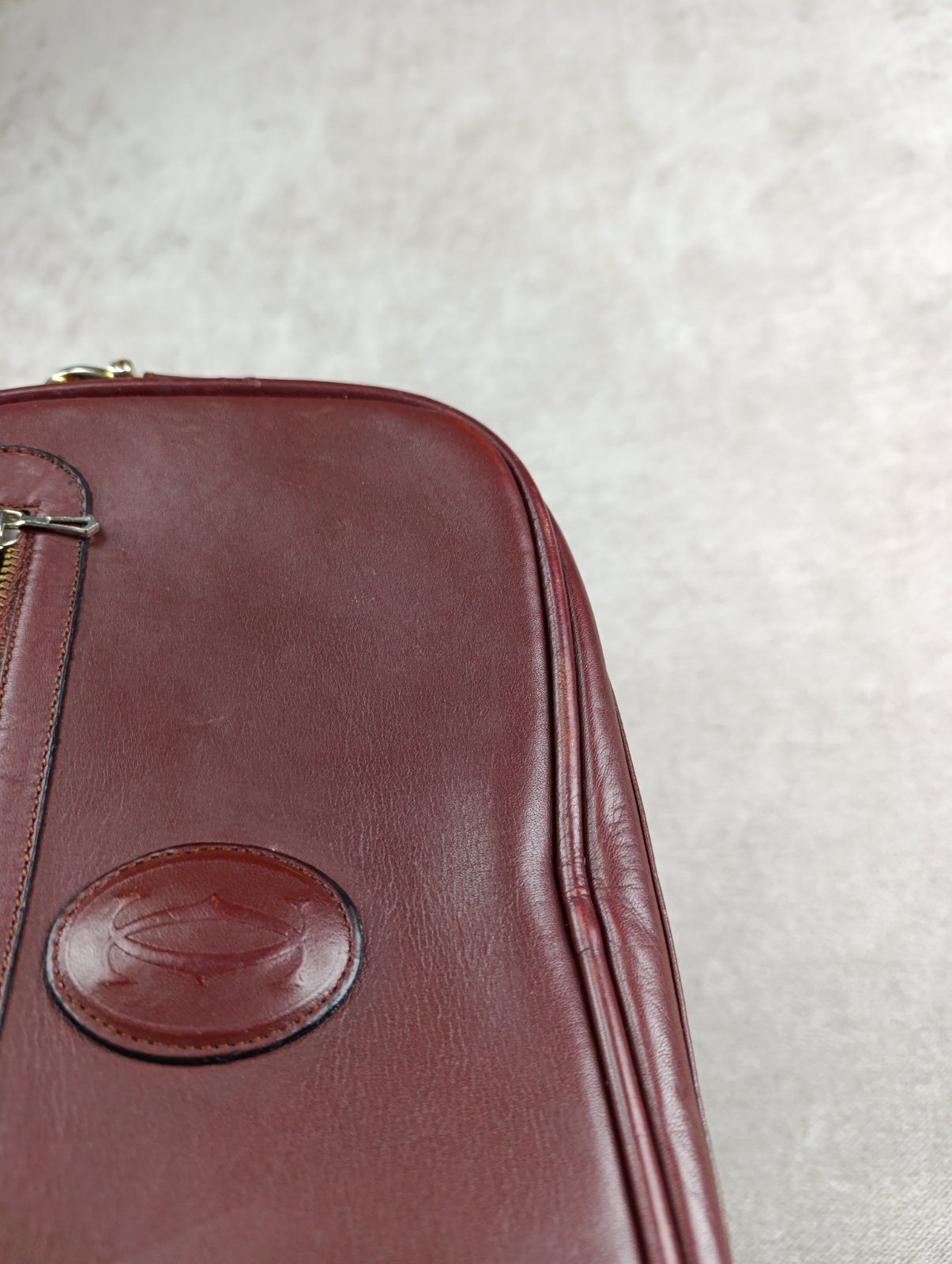 Cartier CARTIER BORDEAUX LEATHER SHOULDER BAG VINTAGE DESIGN UNISEX Size ONE SIZE - 19 Thumbnail