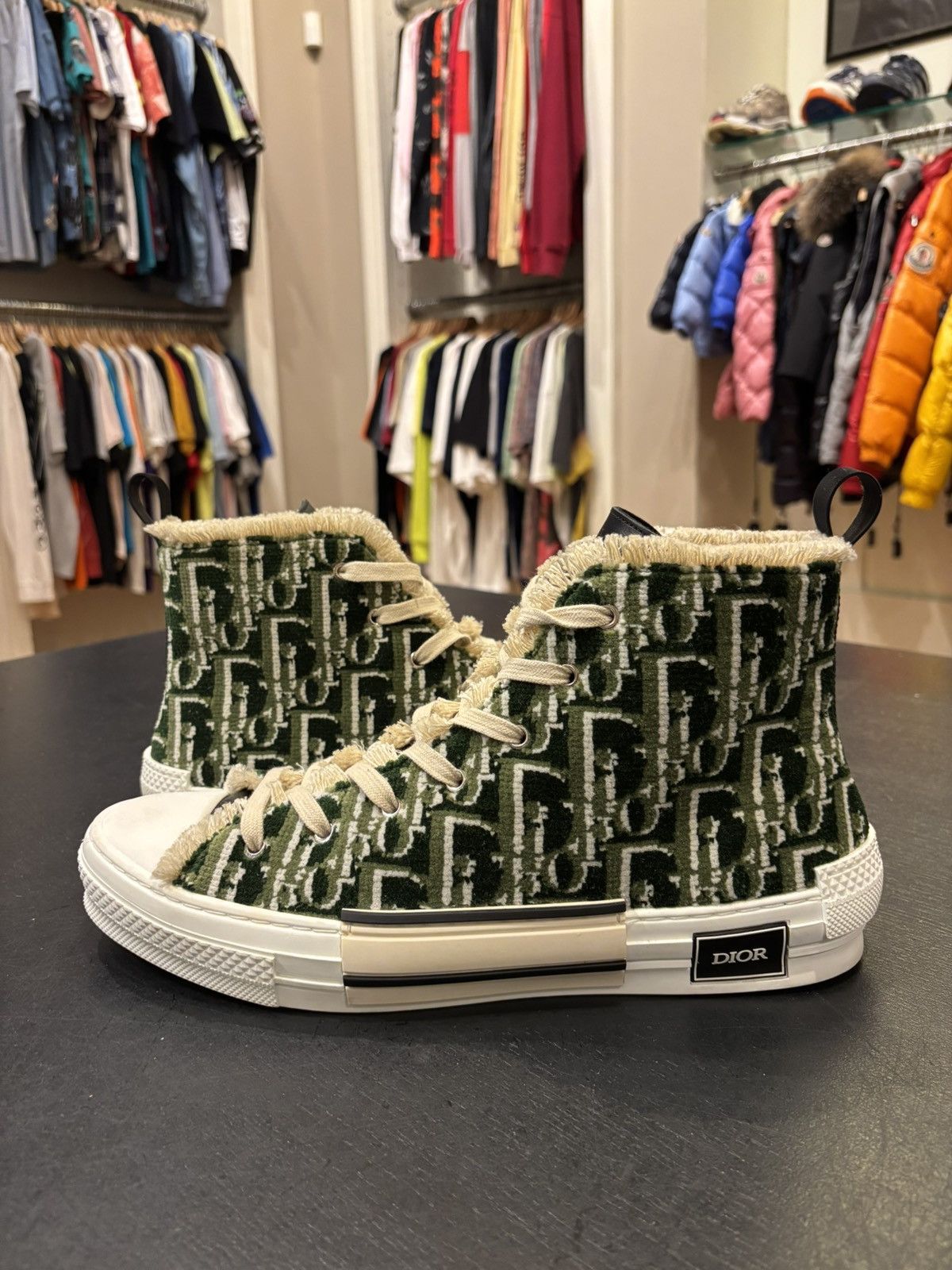 Dior Dior B23 ‘Olive Tapestry’ Size US 13 / EU 46 - 2 Thumbnail