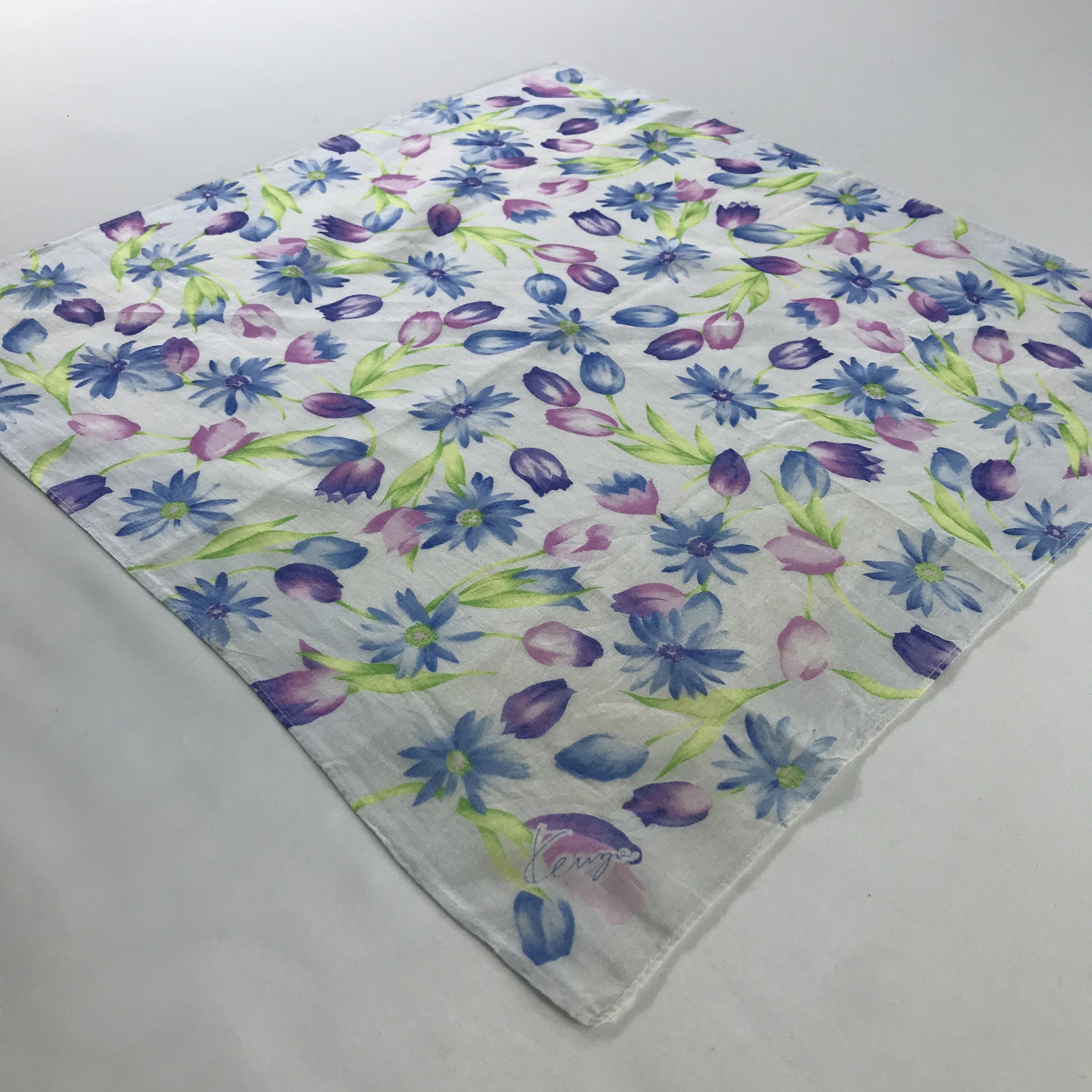Kenzo × Vintage Kenzo Bandana / Handkerchief / Neckerchief - S1118 Size ONE SIZE - 2 Thumbnail