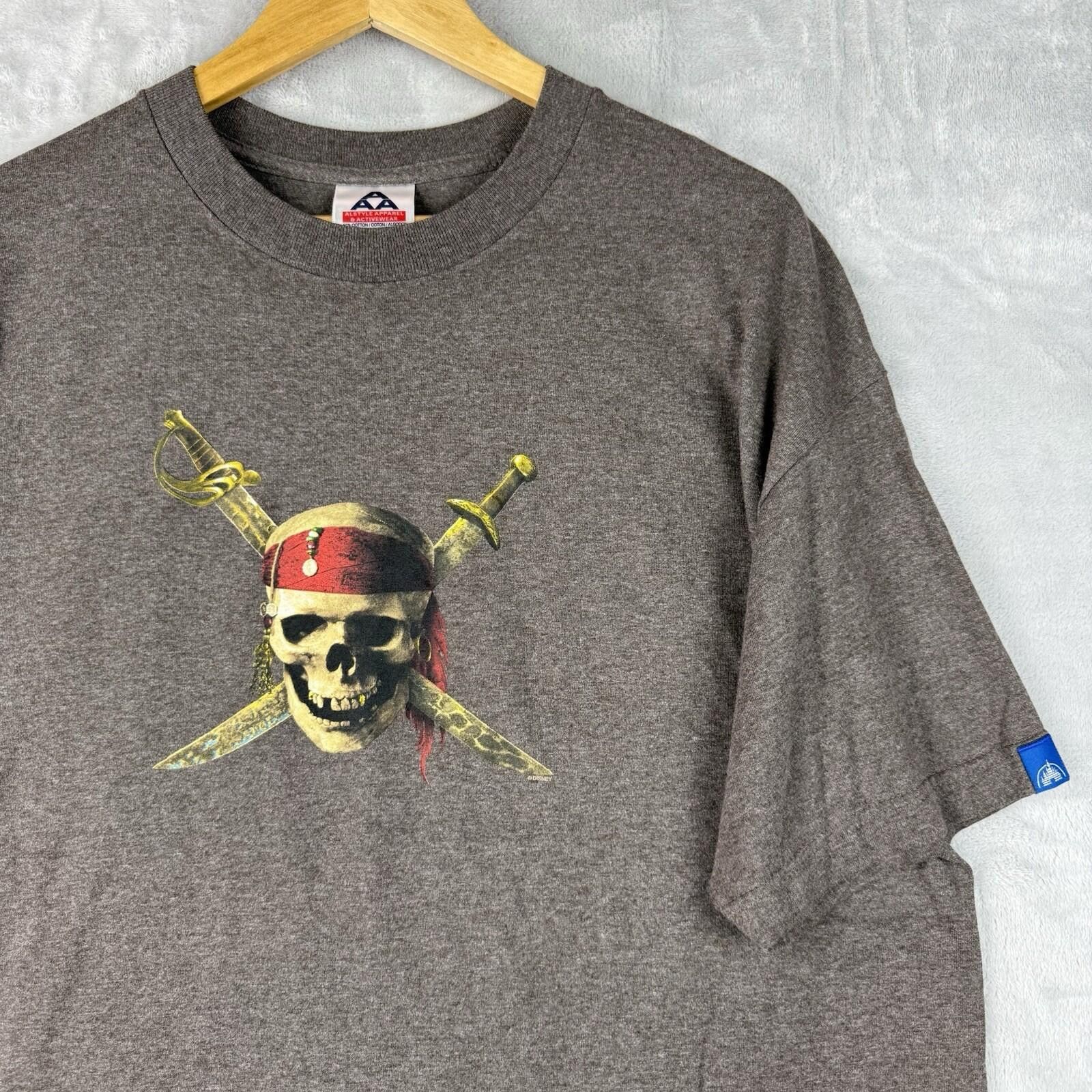 Disney VTG Pirates of the Caribbean Skull T Shirt Mens XL Disney Size US XL / EU 56 / 4 - 1 Thumbnail