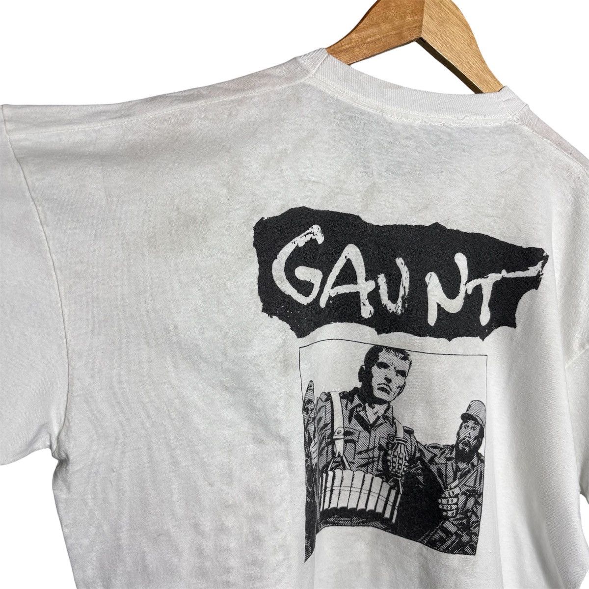 Band Tees Vintage 90s Gaunt Punk Band Tee Size US XL / EU 56 / 4 - 9 Thumbnail