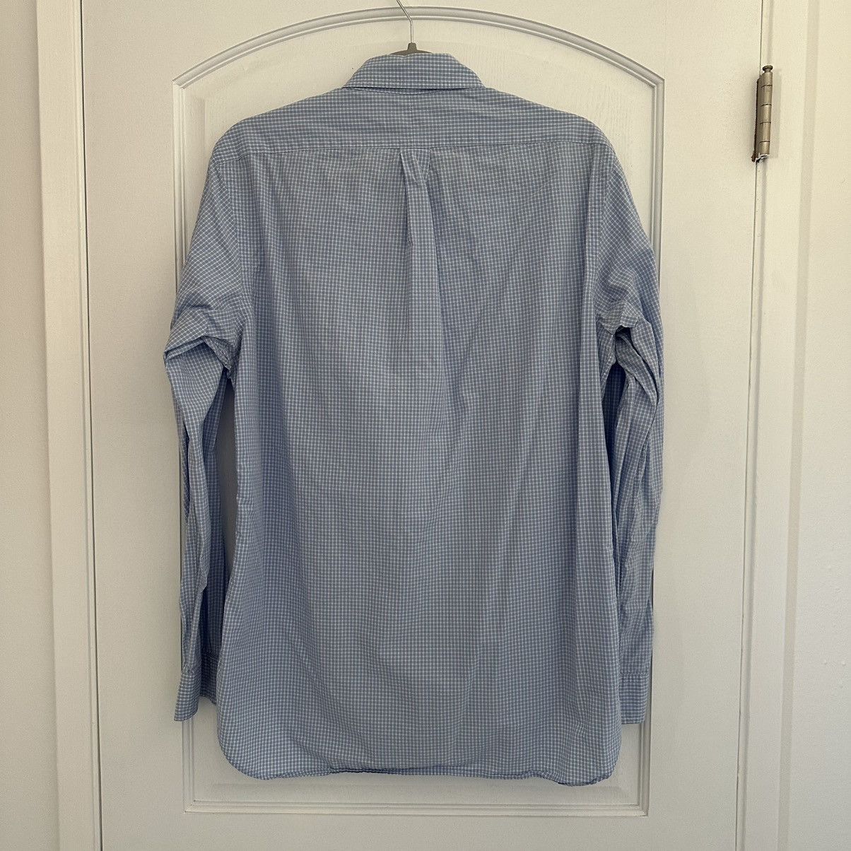 Polo Ralph Lauren Polo Ralph Lauren Blue Gingham Oxford Buttondown Shirt Size US M / EU 48-50 / 2 - 2 Thumbnail