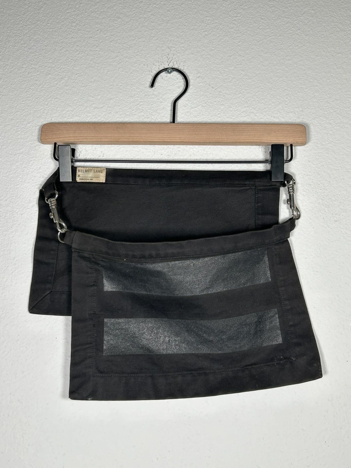 Helmut Lang AW1996 Painter Stripe Apron Skirt Size 28" / US 6 / IT 42 - 1 Thumbnail
