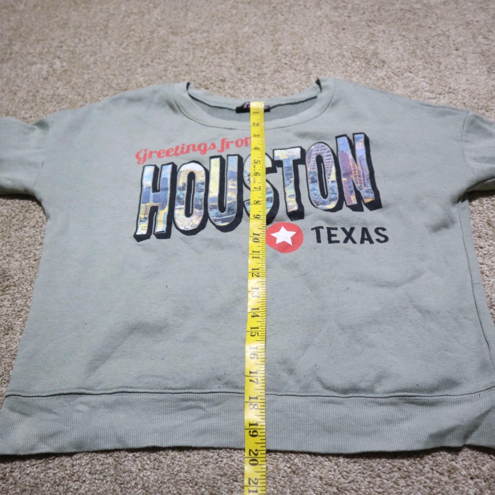 Vintage Houston Texas Gray Sweater Long Sleeve Cropped Adult Women's Size M Medium Size M / US 6-8 / IT 42-44 - 6 Thumbnail