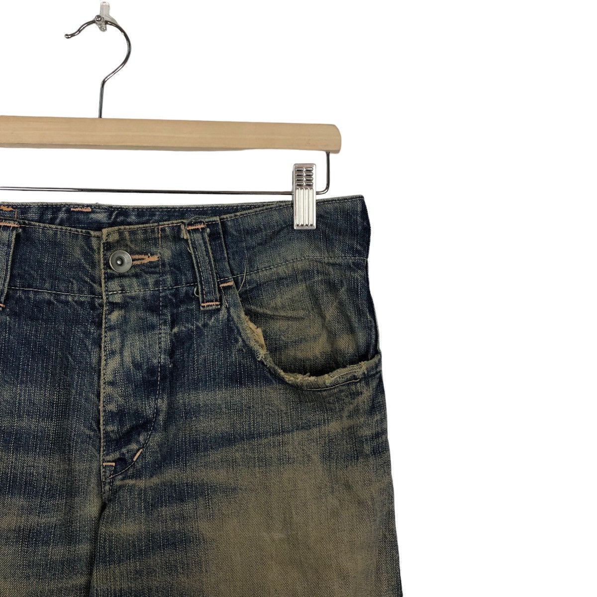 Japanese Brand 🔥90’s BUSH DENIM JEANS DISTRESSED DESIGN JOHNBULL JAPAN Size US 30 / EU 46 - 5 Thumbnail