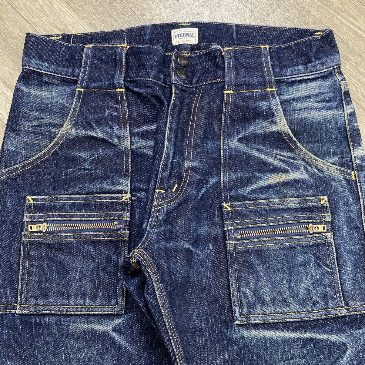 Eternal 1990s Vintage Eternal Japan Faded Selvedge Jeans Bush Pants Size US 32 / EU 48 - 5 Thumbnail